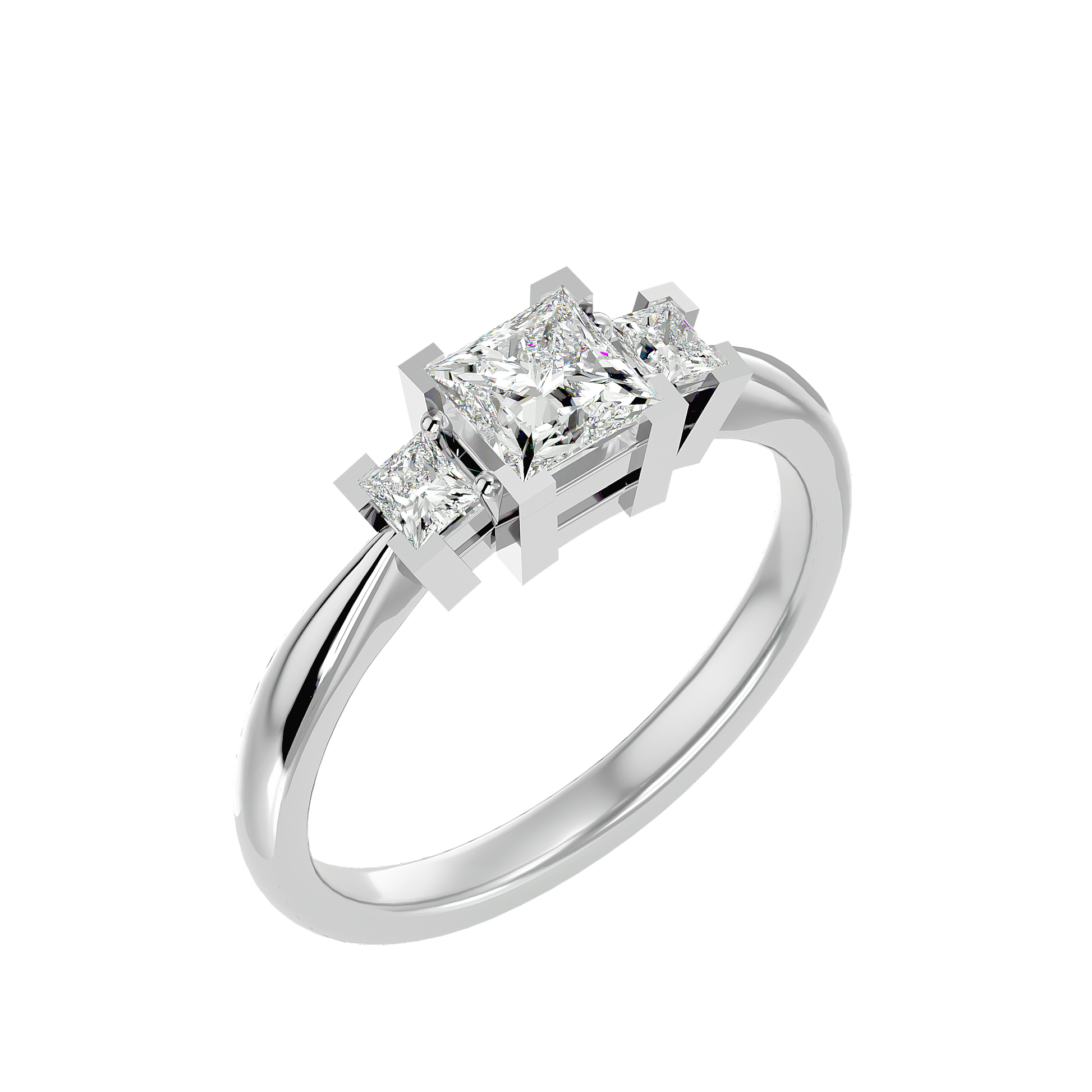 Esperanza Lab Grown Three-Stone Diamond Ring – Timeless & Elegant