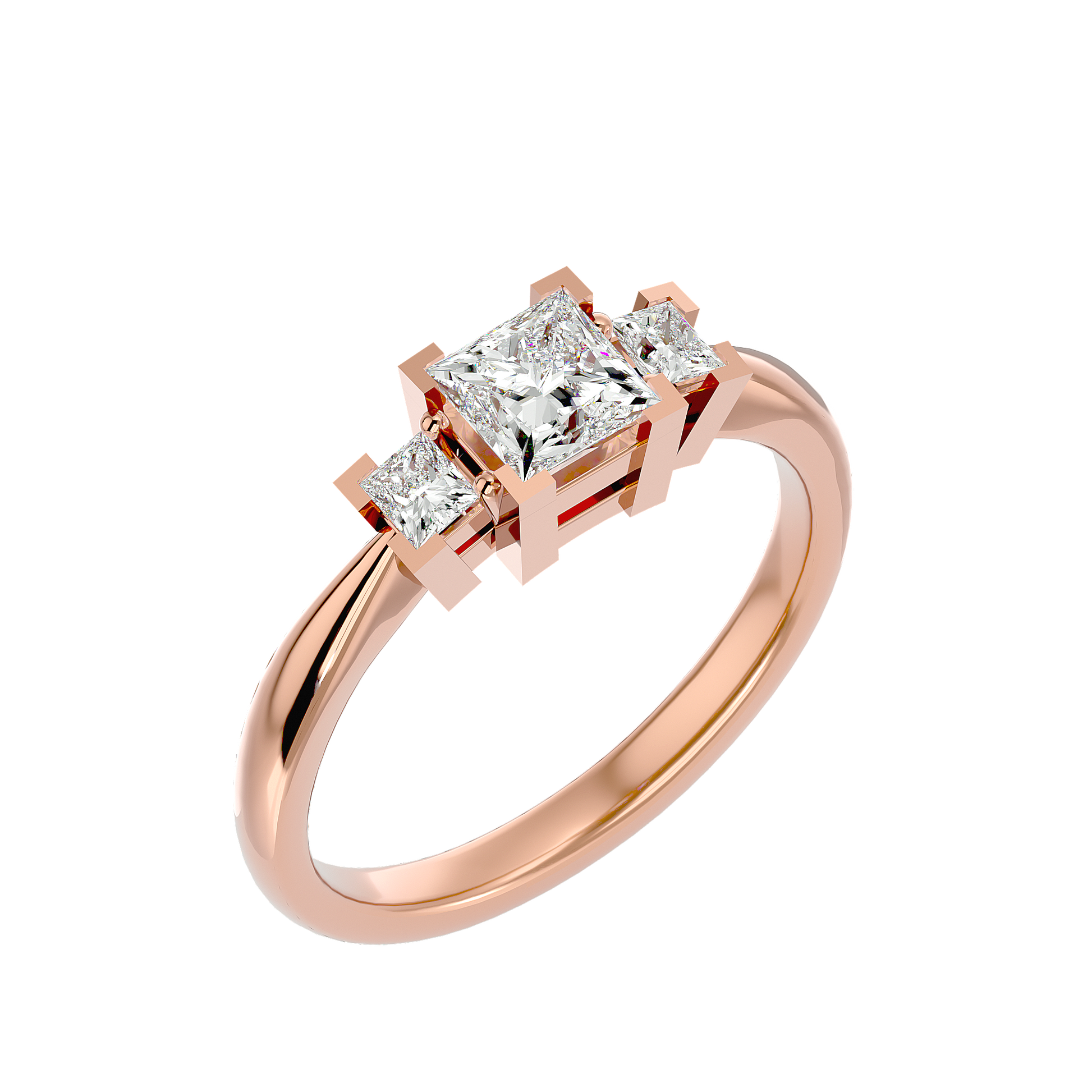 Esperanza Lab Grown Three-Stone Diamond Ring – Timeless & Elegant