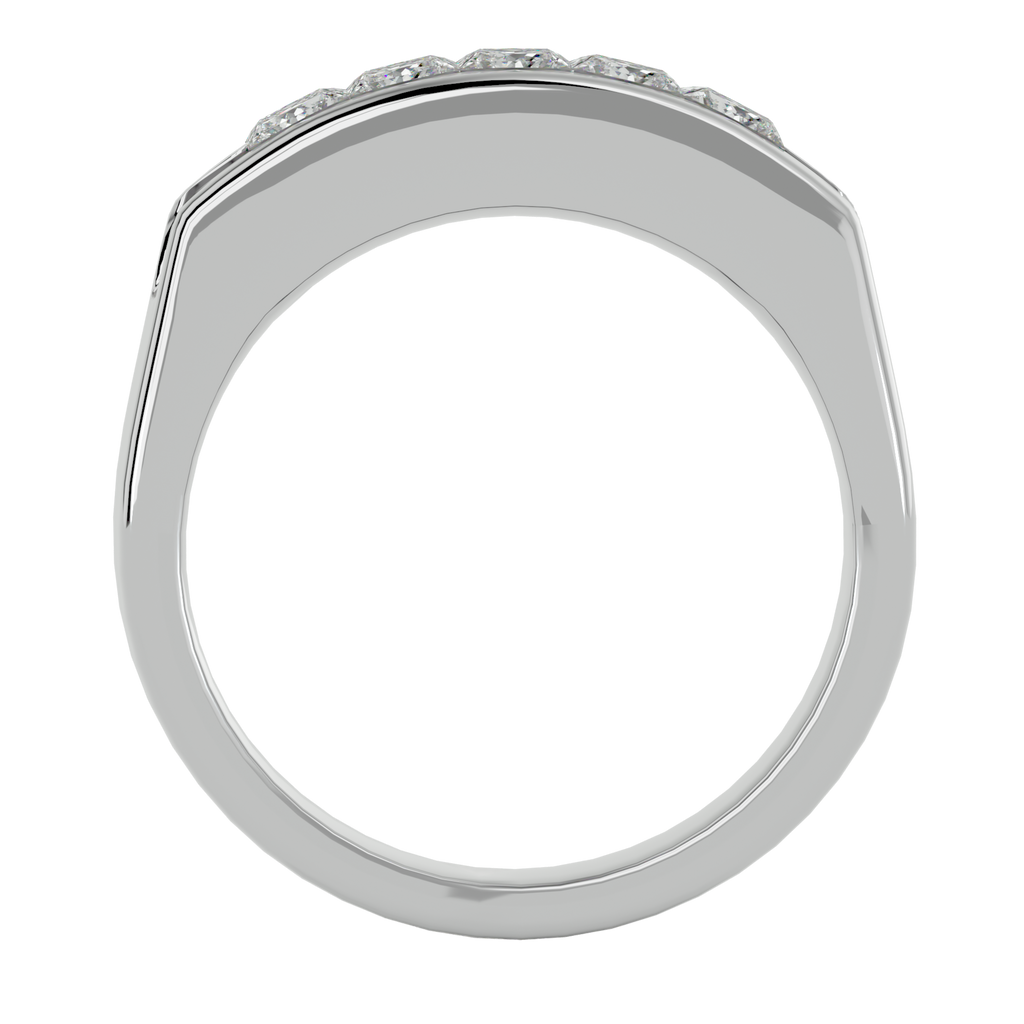 Ella Diamond Mens Studded Ring