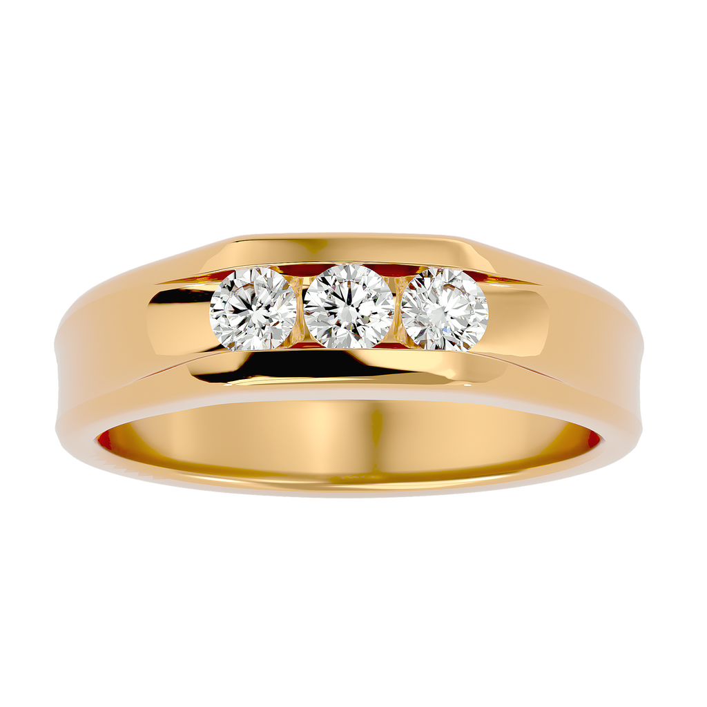 Maria Diamond Mens Studded Ring