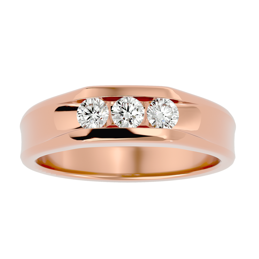 Maria Diamond Mens Studded Ring