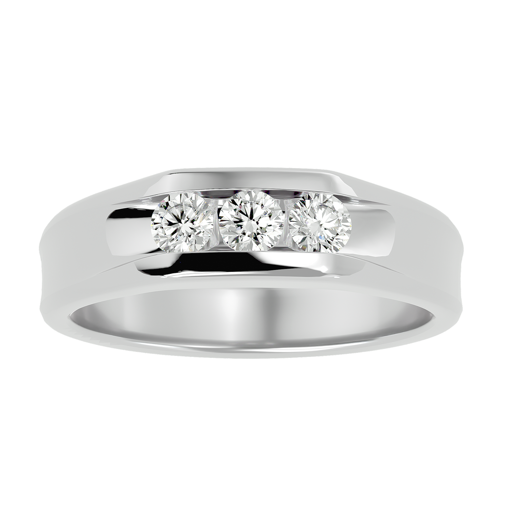 Maria Diamond Mens Studded Ring