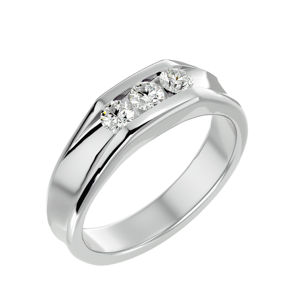 Maria Diamond Mens Studded Ring