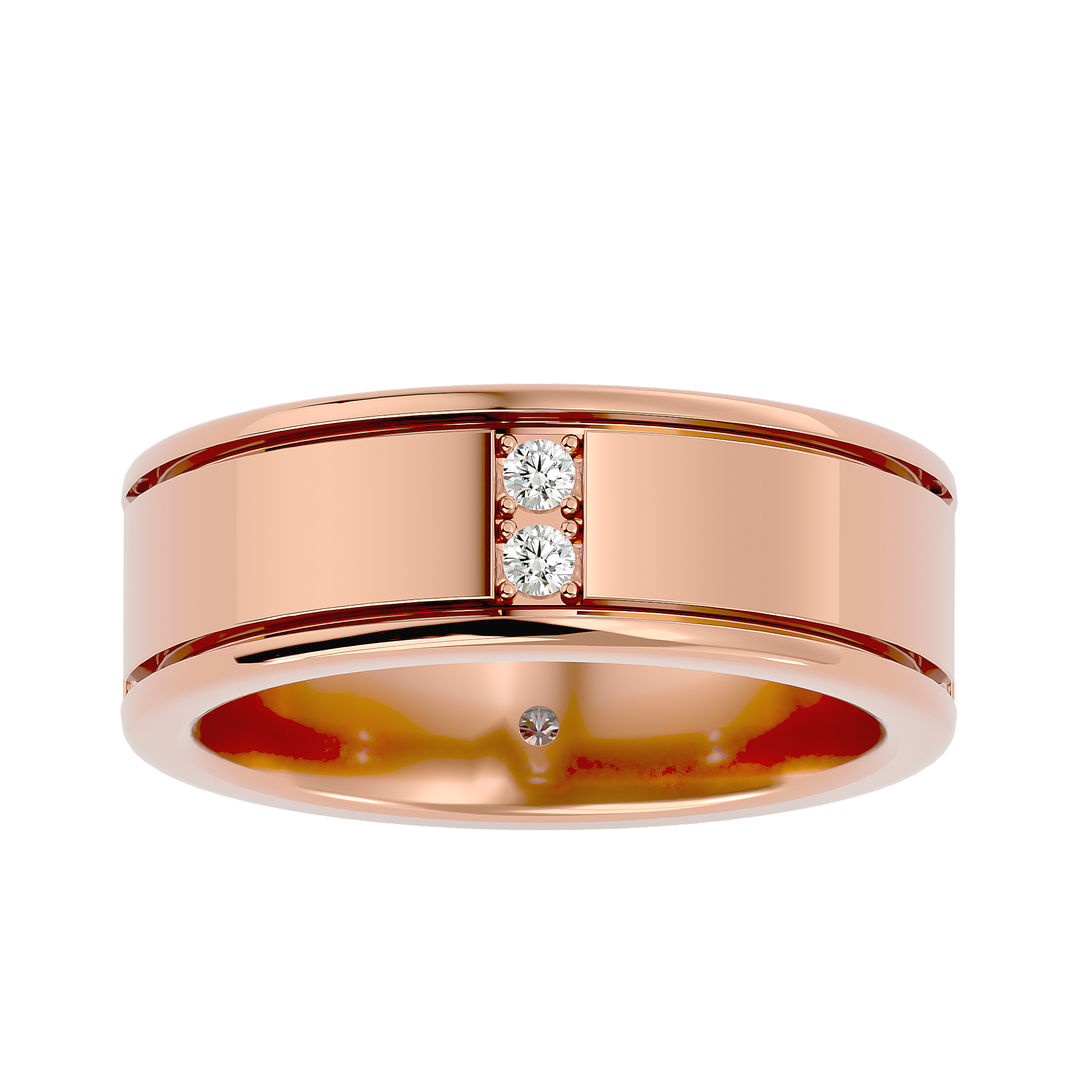 Madeline Diamond Mens Studded Ring