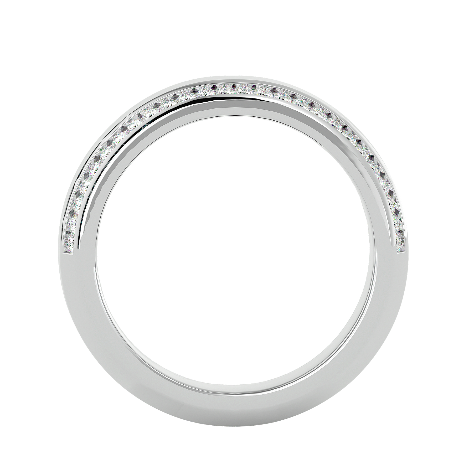 Lydia Diamond Mens Studded Ring