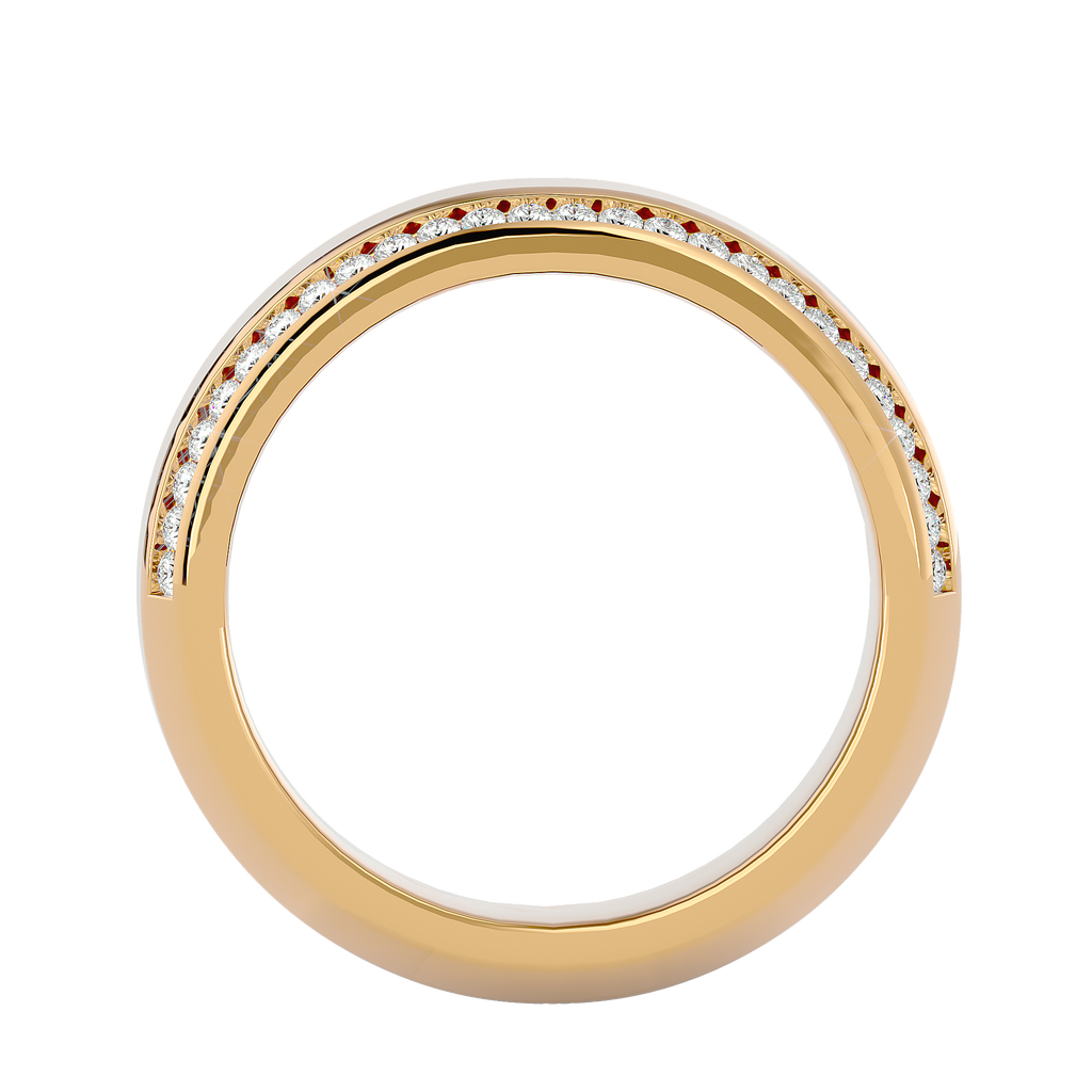 Lydia Diamond Mens Studded Ring