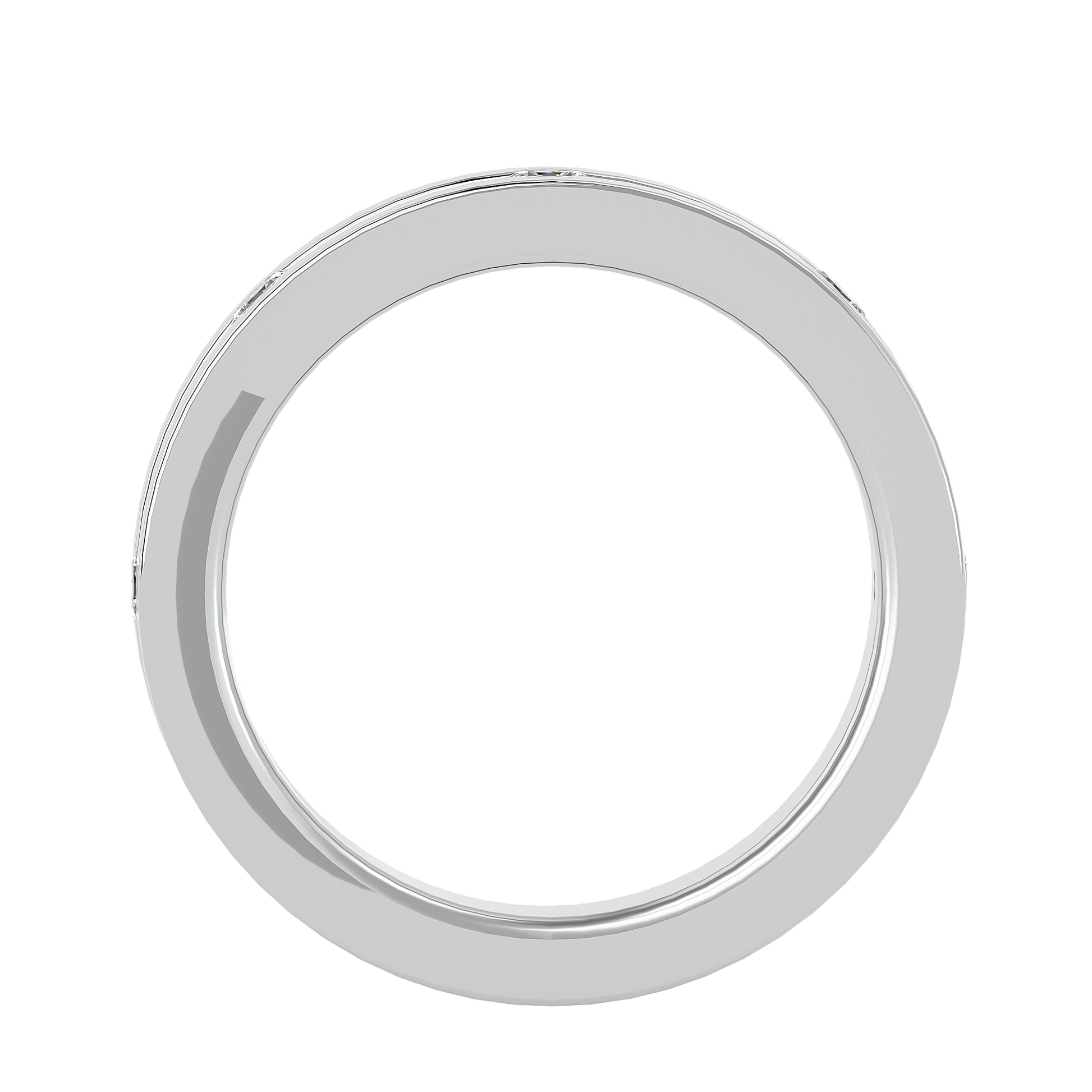 Ava Diamond Mens Studded Ring