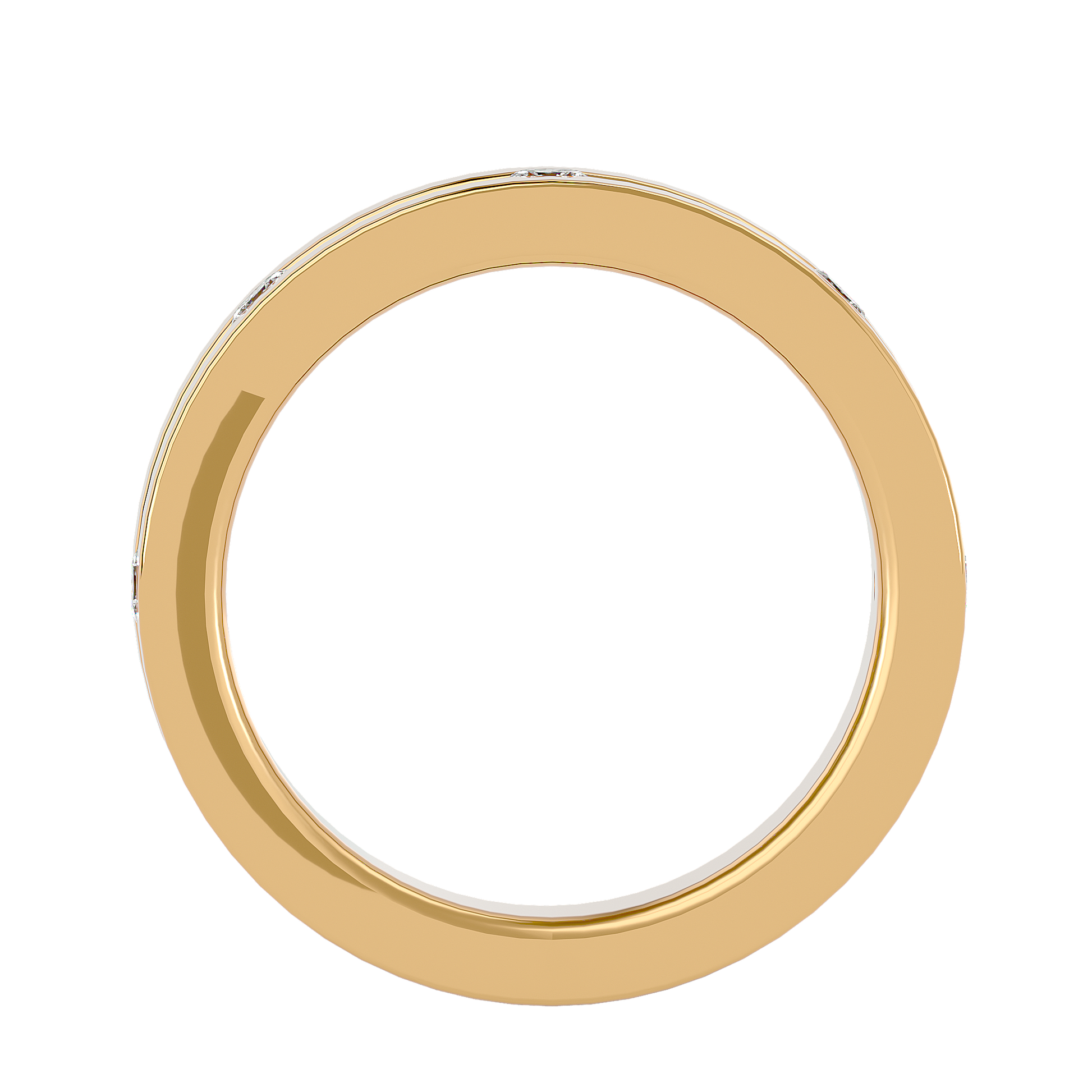 Ava Diamond Mens Studded Ring