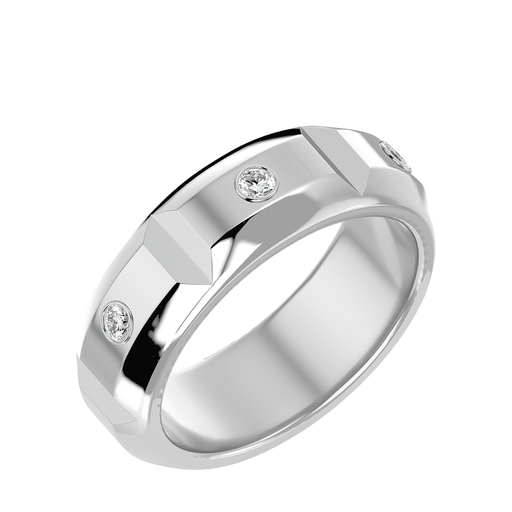 Verve Diamond Mens Studded Ring