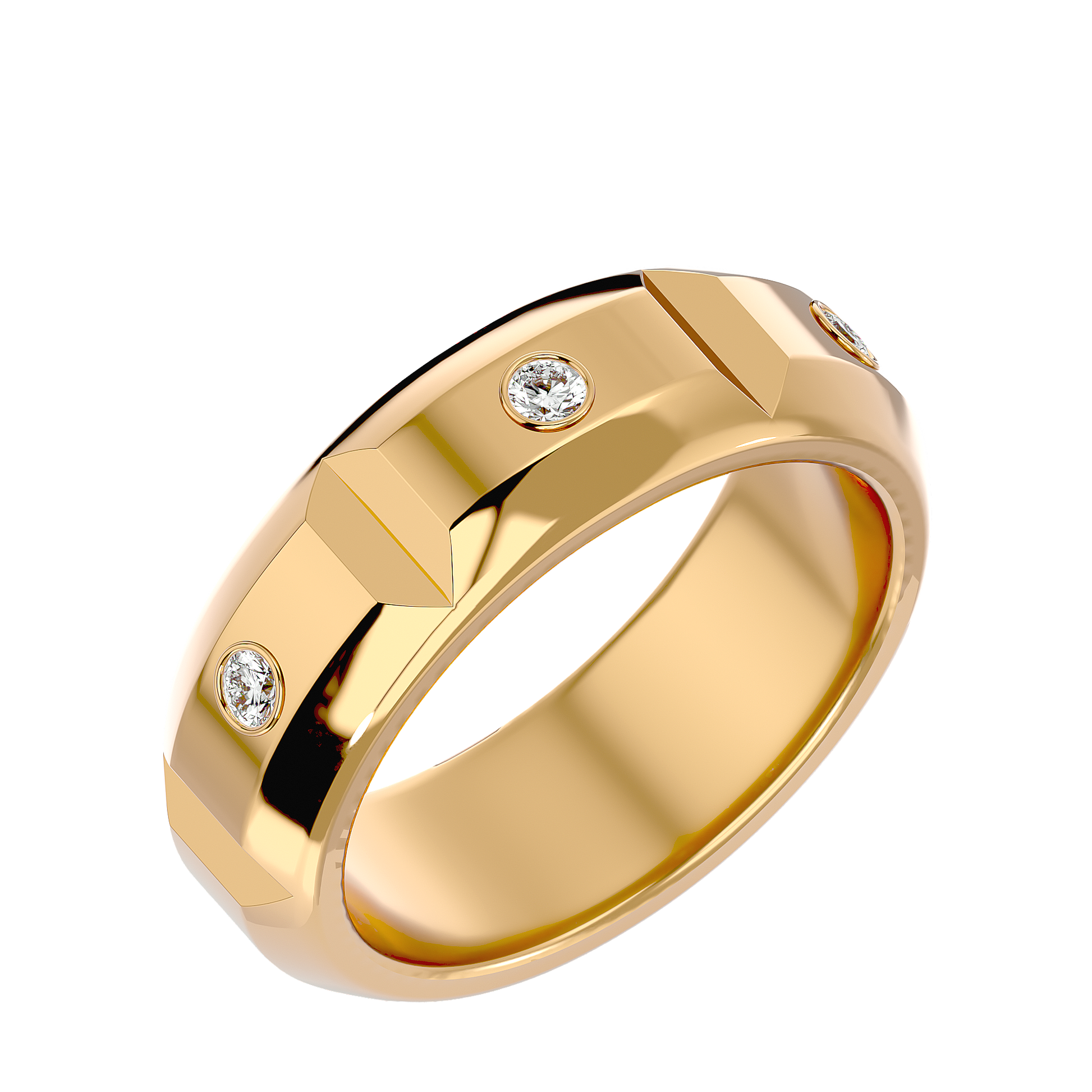 Verve Diamond Mens Studded Ring