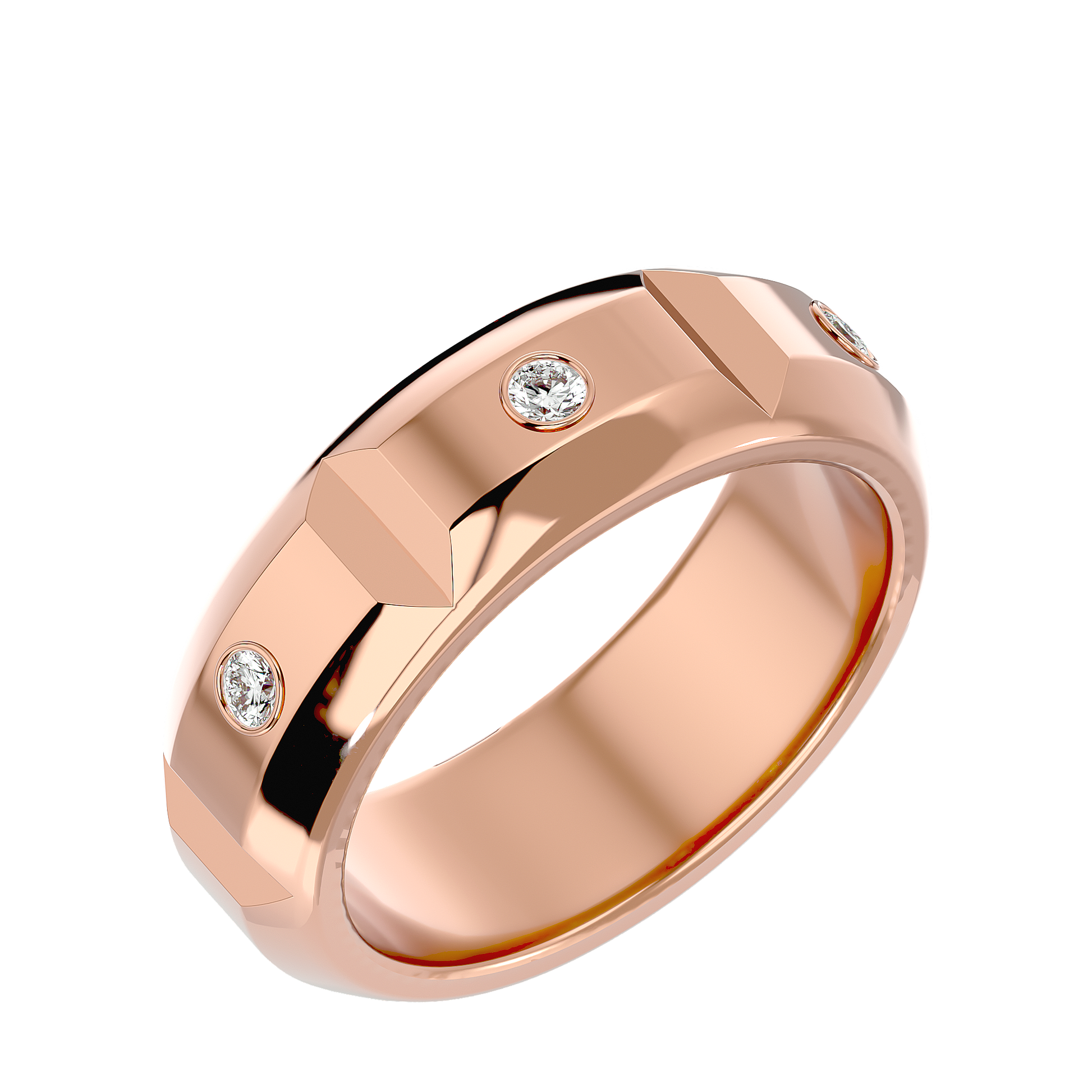 Verve Diamond Mens Studded Ring