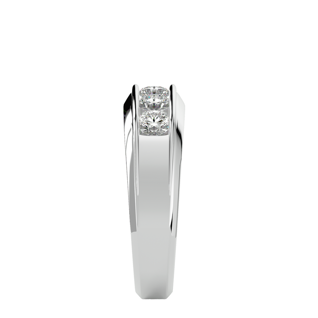 Melrose Diamond Mens Studded Ring