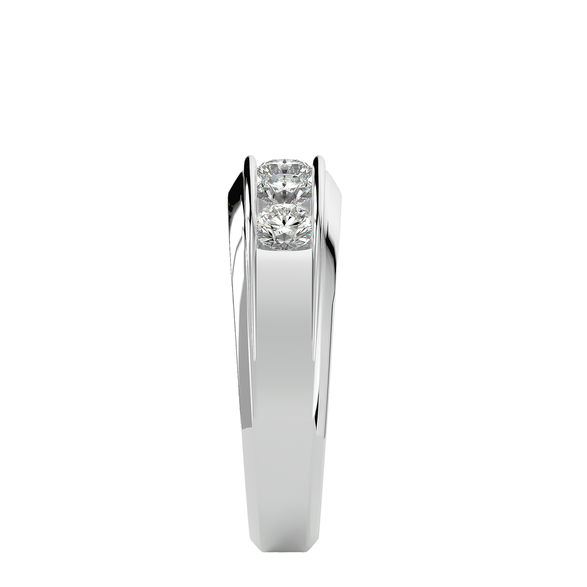 Melrose Diamond Mens Studded Ring