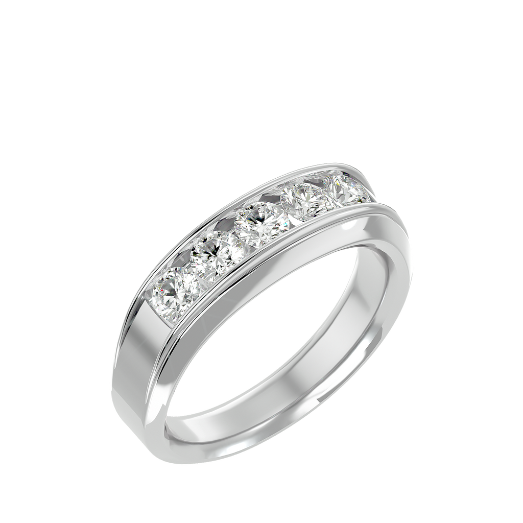 Melrose Diamond Mens Studded Ring