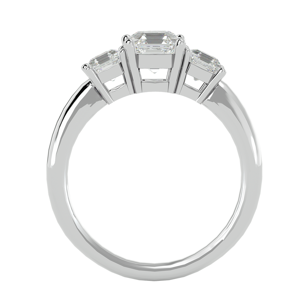 Valery Lab Grown Three-Stone Diamond Ring – Graceful & Sustainable