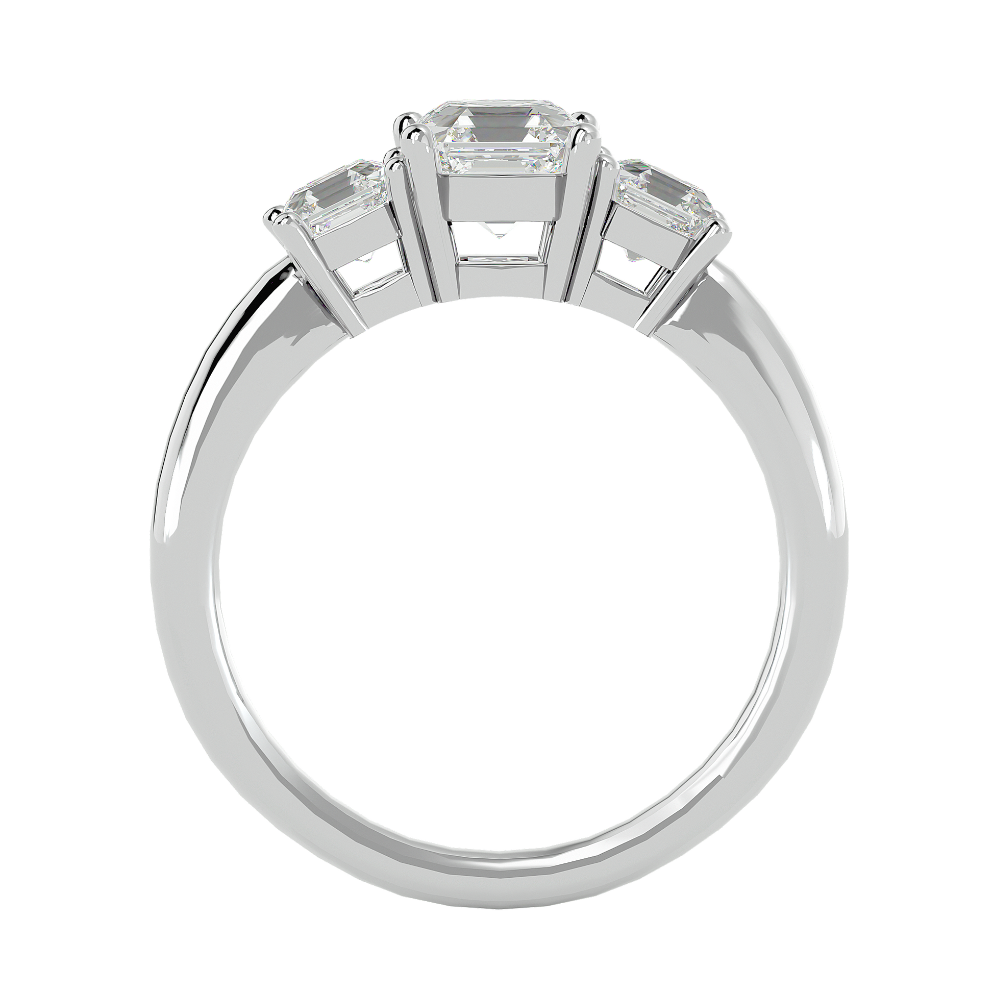 Valery Lab Grown Three-Stone Diamond Ring – Graceful & Sustainable