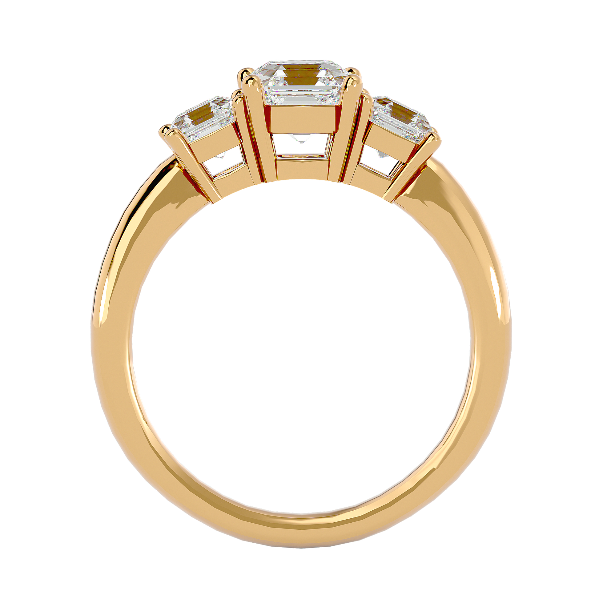 Valery Lab Grown Three-Stone Diamond Ring – Graceful & Sustainable