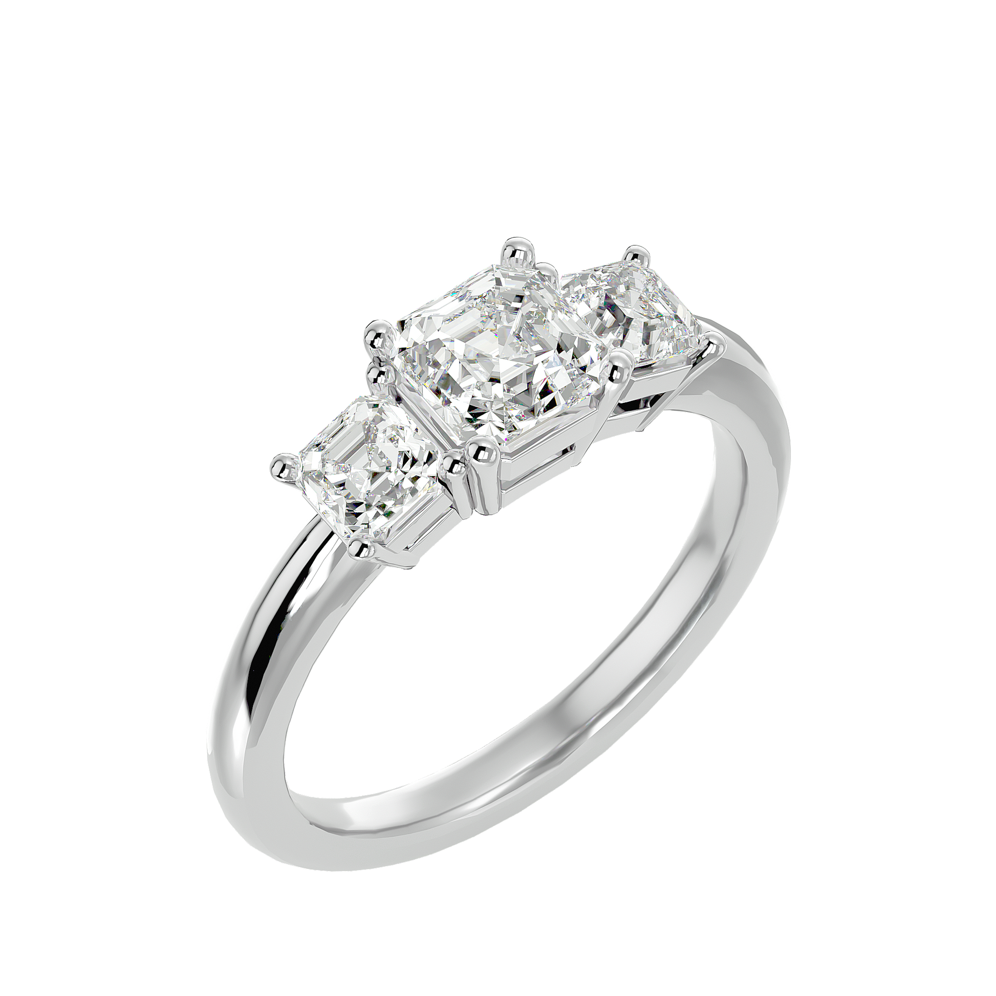 Valery Lab Grown Three-Stone Diamond Ring – Graceful & Sustainable