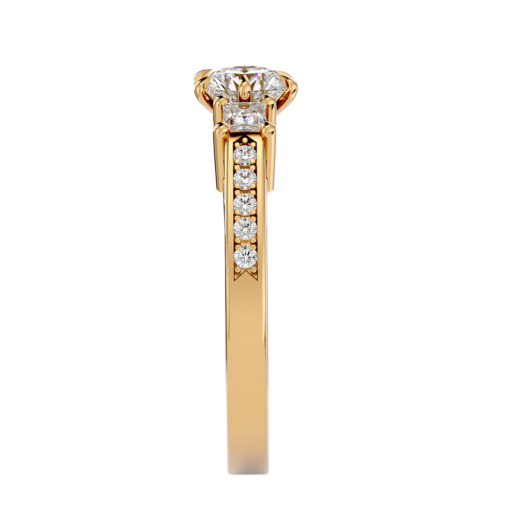 Ingrid Lab Grown Three-Stone Diamond Ring – Elegant & Ethical Design