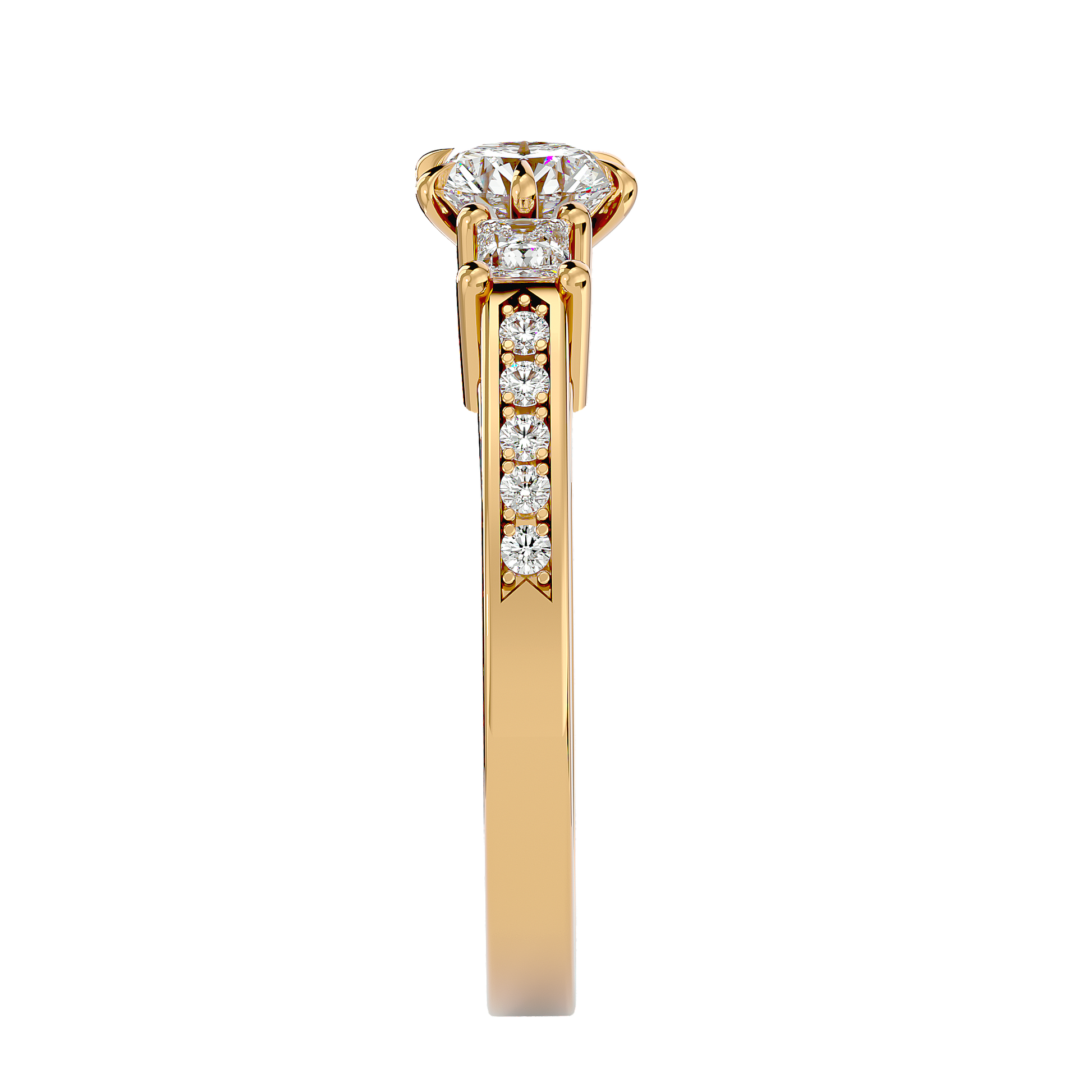 Ingrid Lab Grown Three-Stone Diamond Ring – Elegant & Ethical Design