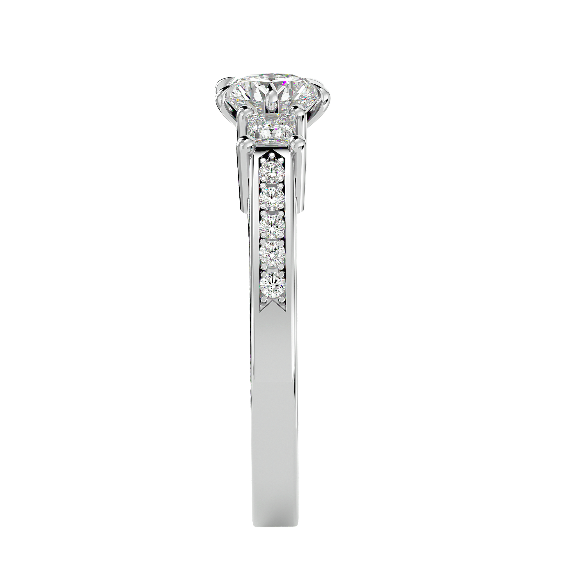 Ingrid Lab Grown Three-Stone Diamond Ring – Elegant & Ethical Design