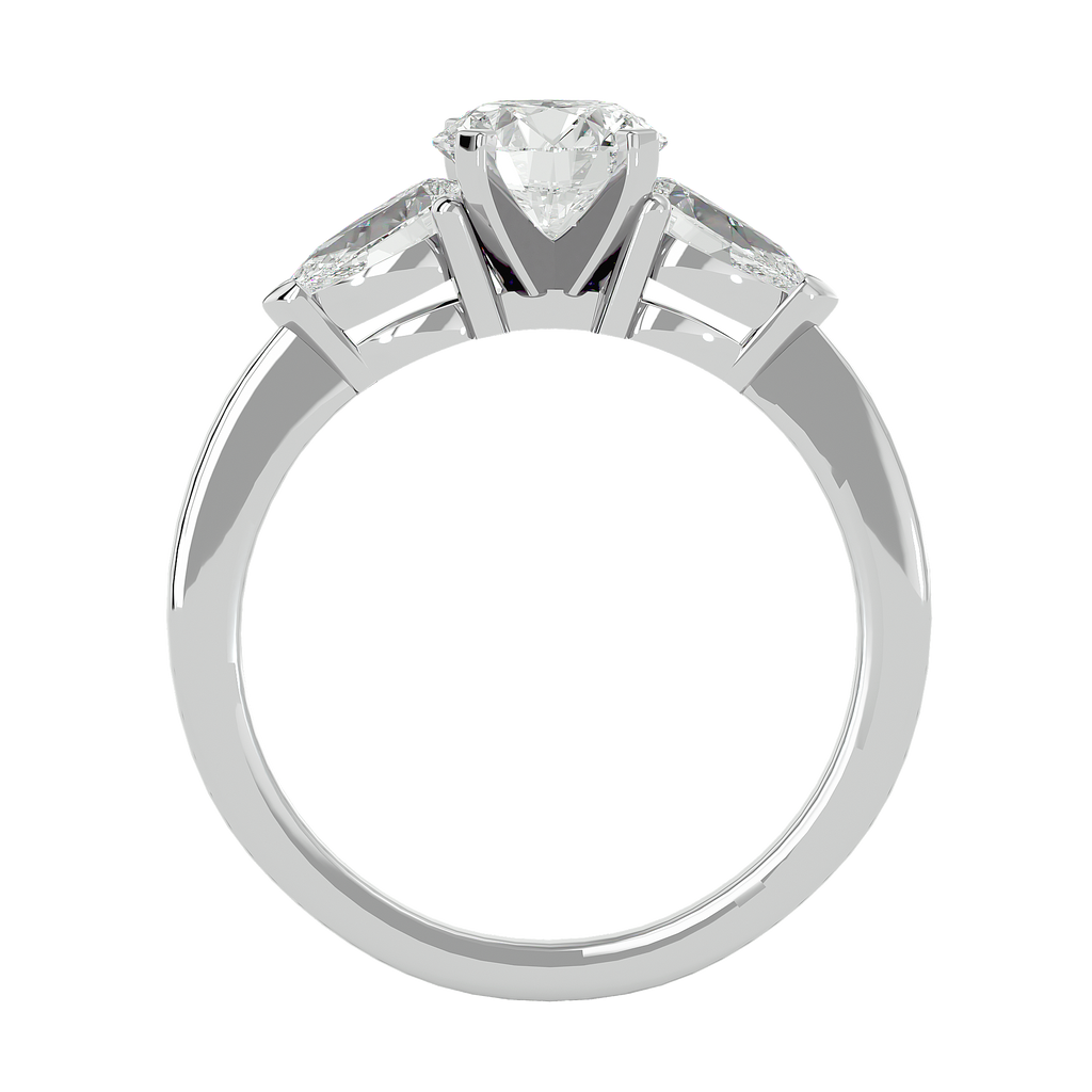 Giavanna Lab Grown Three-Stone Diamond Ring – Elegant & Sustainable