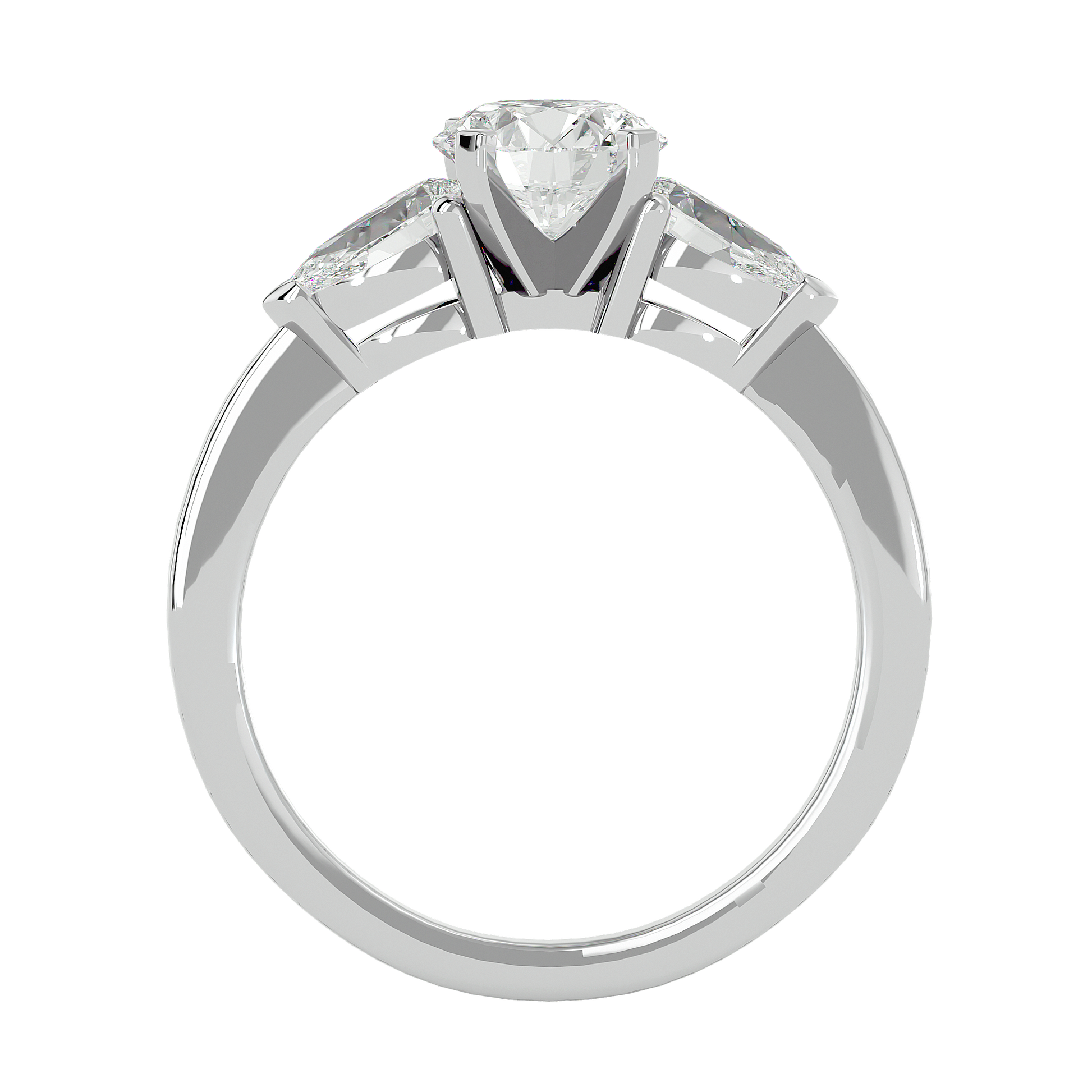 Giavanna Lab Grown Three-Stone Diamond Ring – Elegant & Sustainable