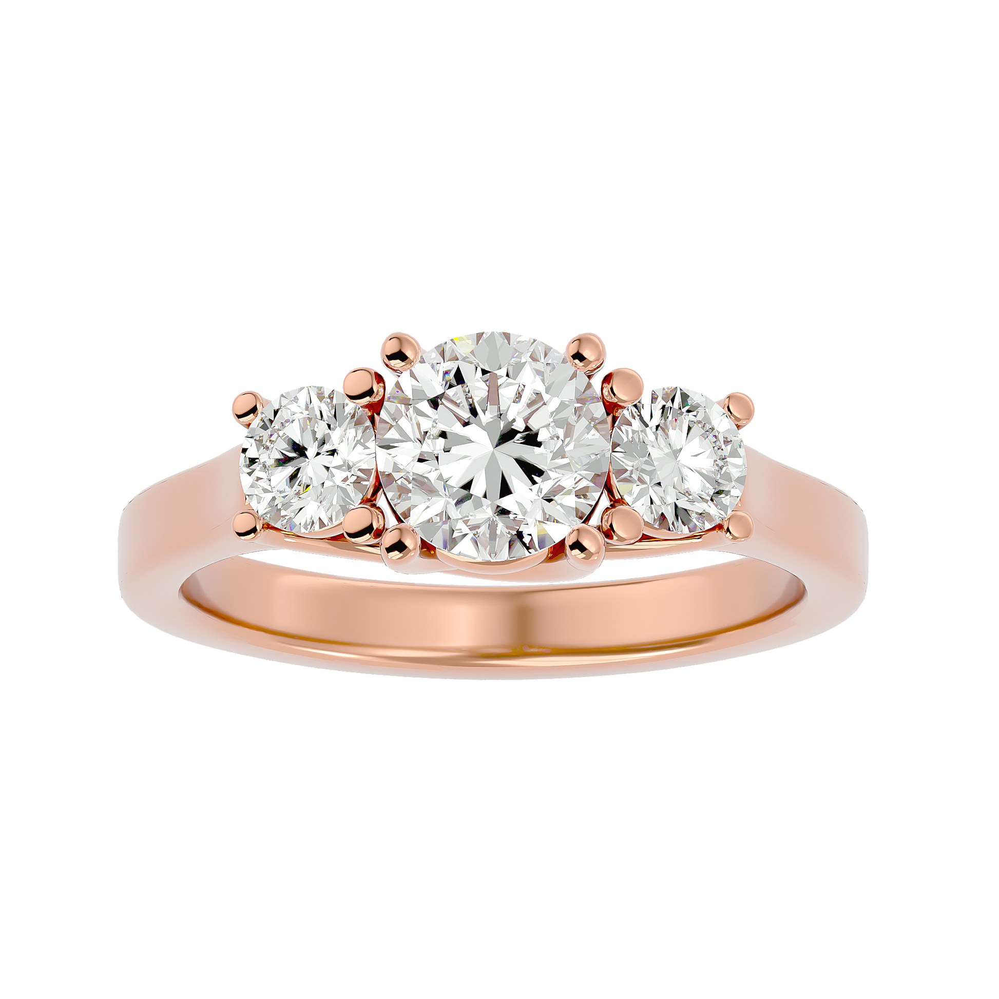 Taliyah Lab Grown Three-Stone Diamond Ring – Timeless & Ethical Beauty