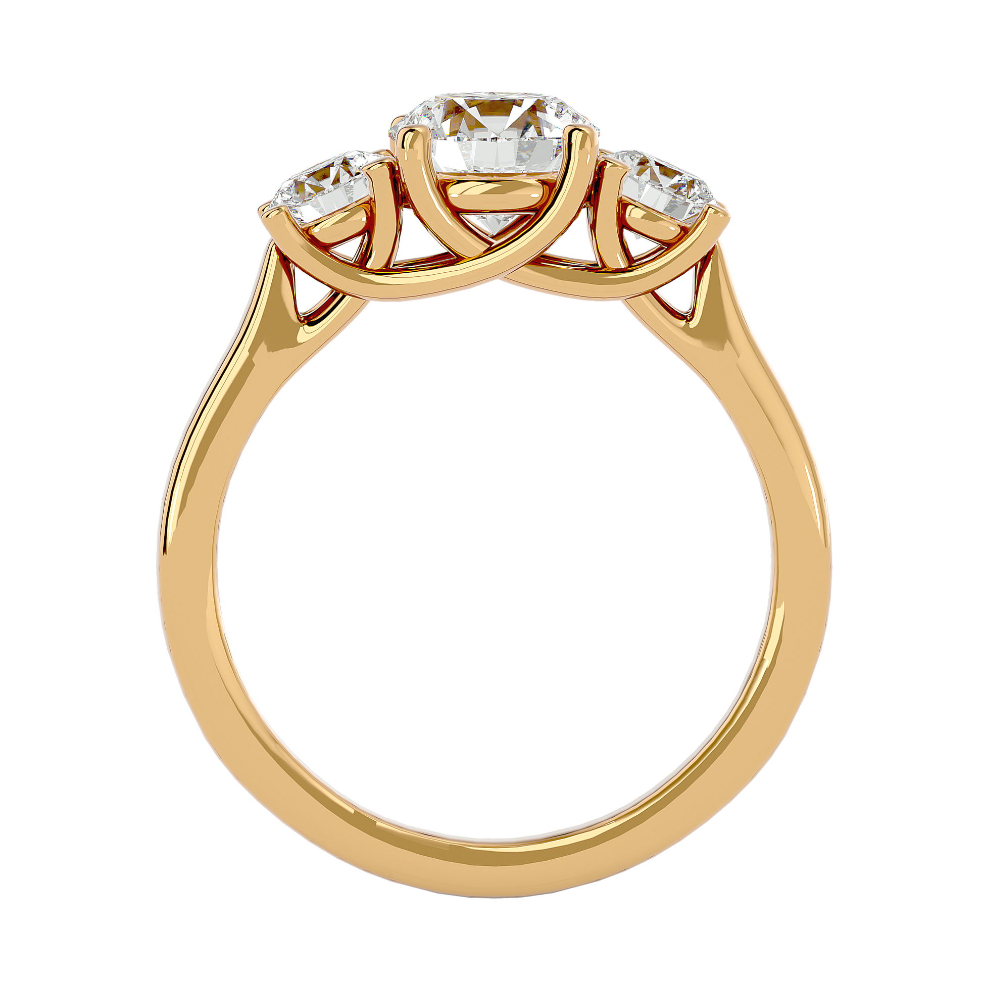 Taliyah Lab Grown Three-Stone Diamond Ring – Timeless & Ethical Beauty