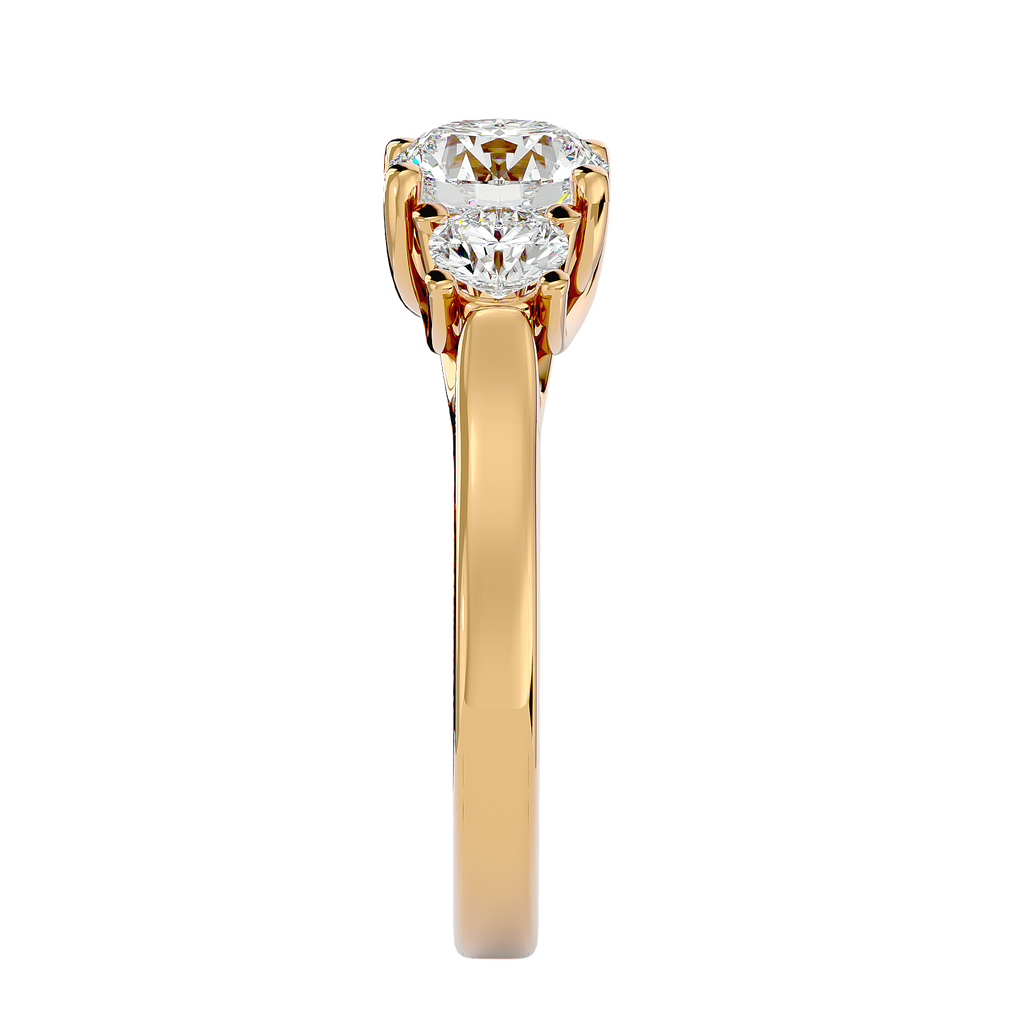 Taliyah Lab Grown Three-Stone Diamond Ring – Timeless & Ethical Beauty