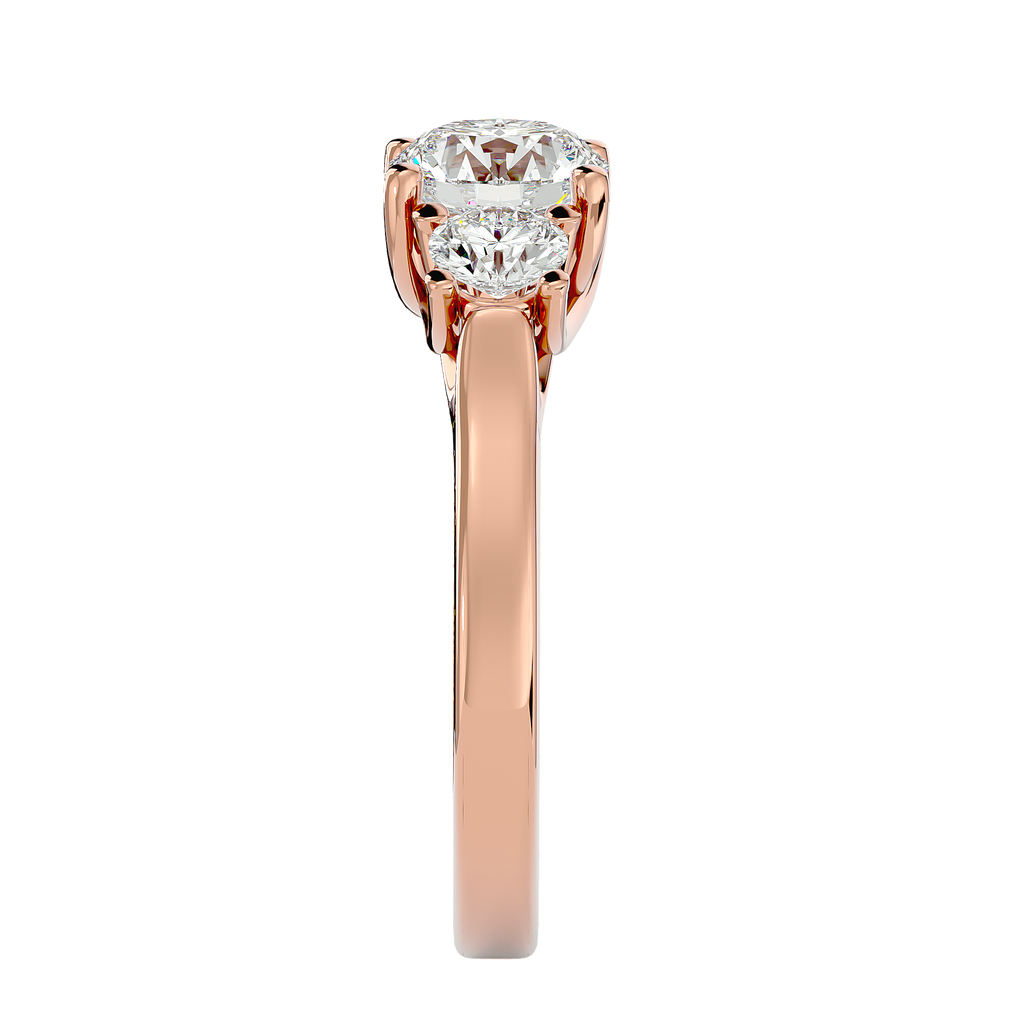 Taliyah Lab Grown Three-Stone Diamond Ring – Timeless & Ethical Beauty