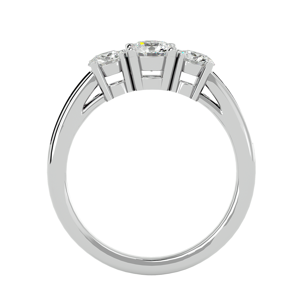 Vada Lab Grown Three-Stone Diamond Ring – Ethical & Elegant Choice
