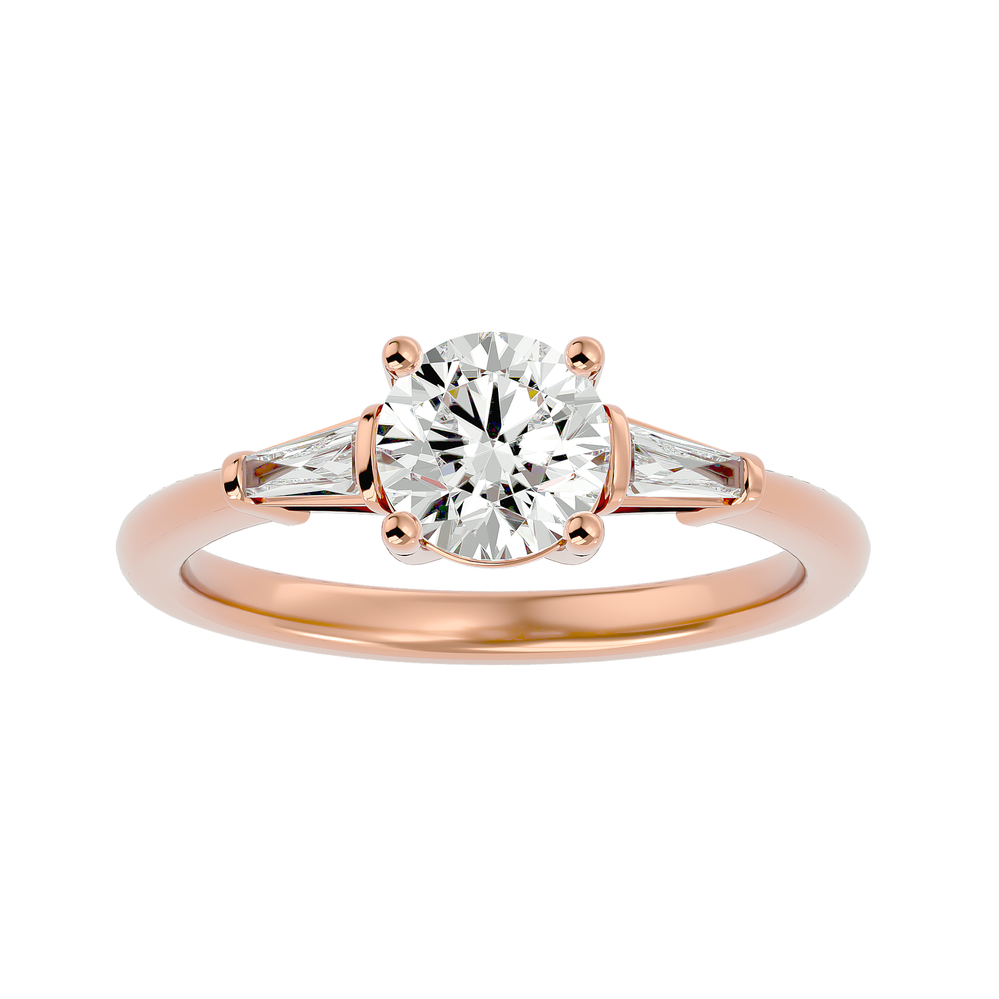 Ann Lab Grown Three-Stone Diamond Ring – Minimal, Elegant & Ethical
