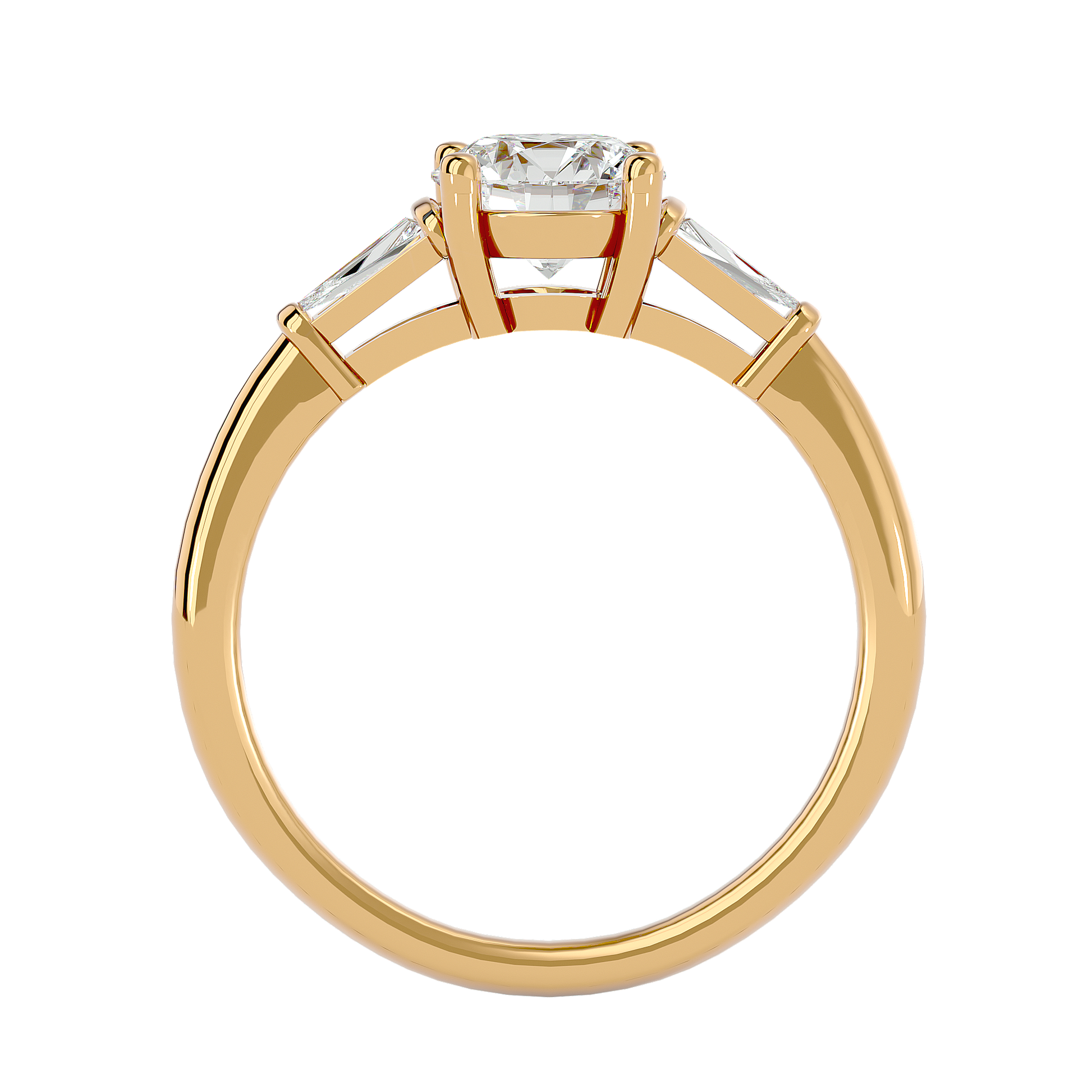 Ann Lab Grown Three-Stone Diamond Ring – Minimal, Elegant & Ethical