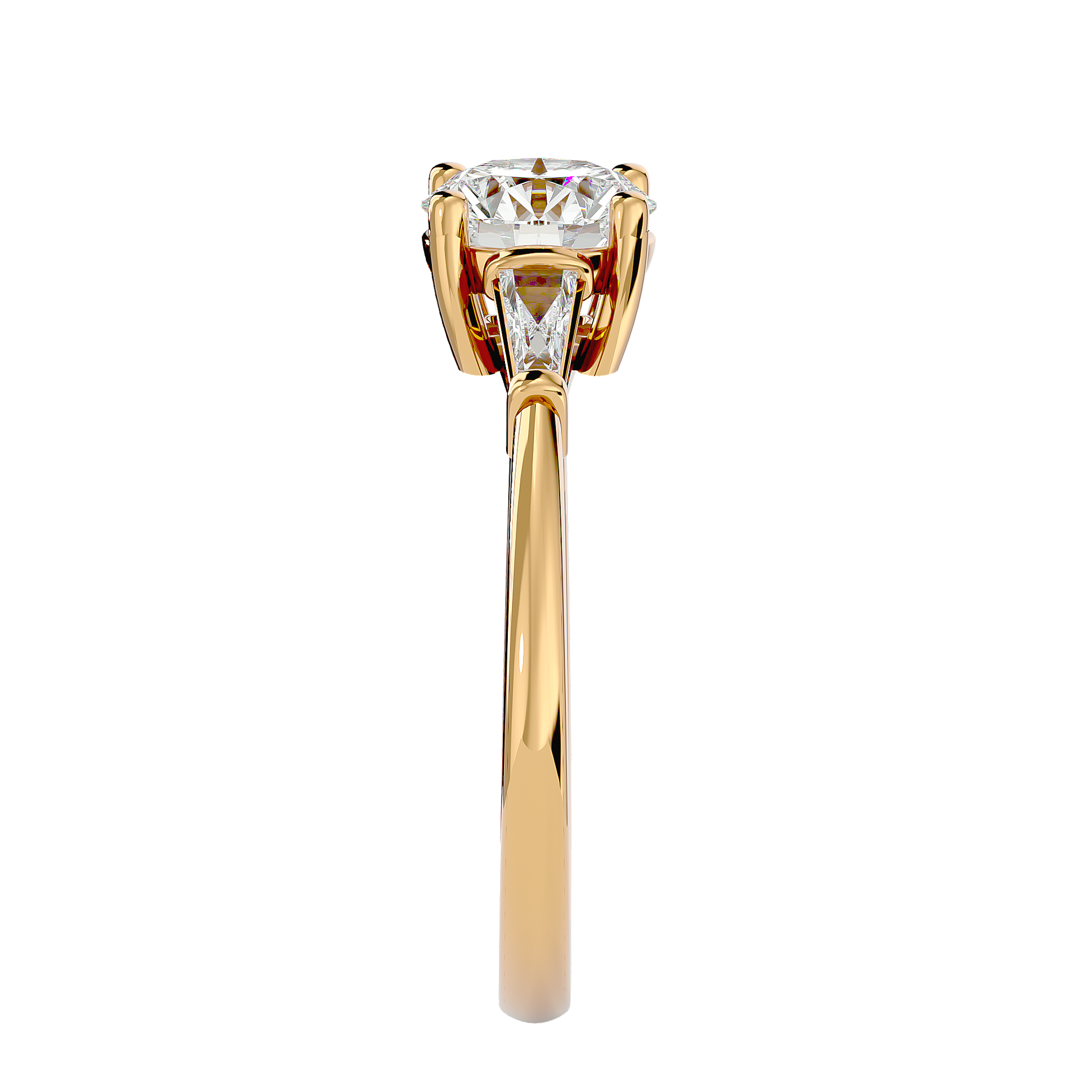 Ann Lab Grown Three-Stone Diamond Ring – Minimal, Elegant & Ethical