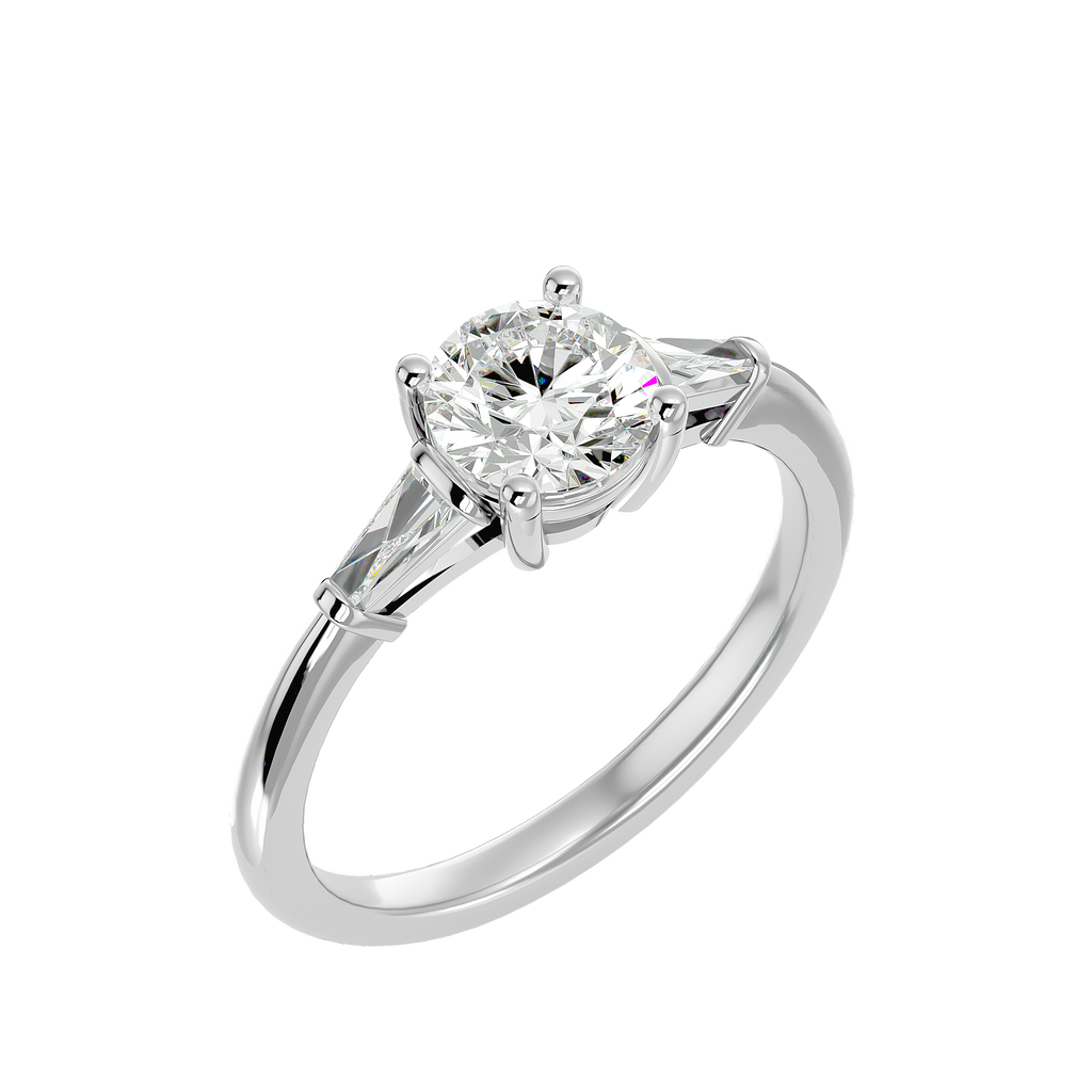 Ann Lab Grown Three-Stone Diamond Ring – Minimal, Elegant & Ethical