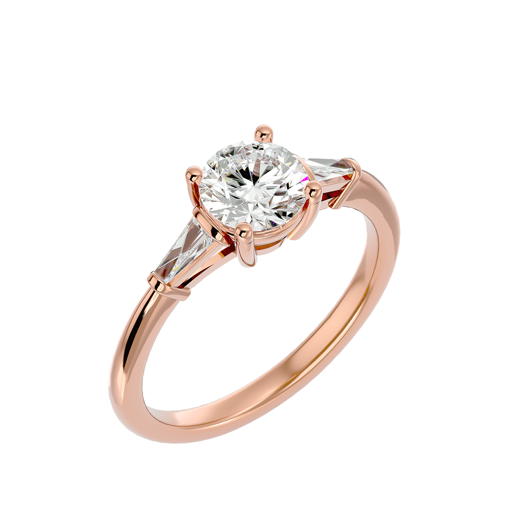 Ann Lab Grown Three-Stone Diamond Ring – Minimal, Elegant & Ethical