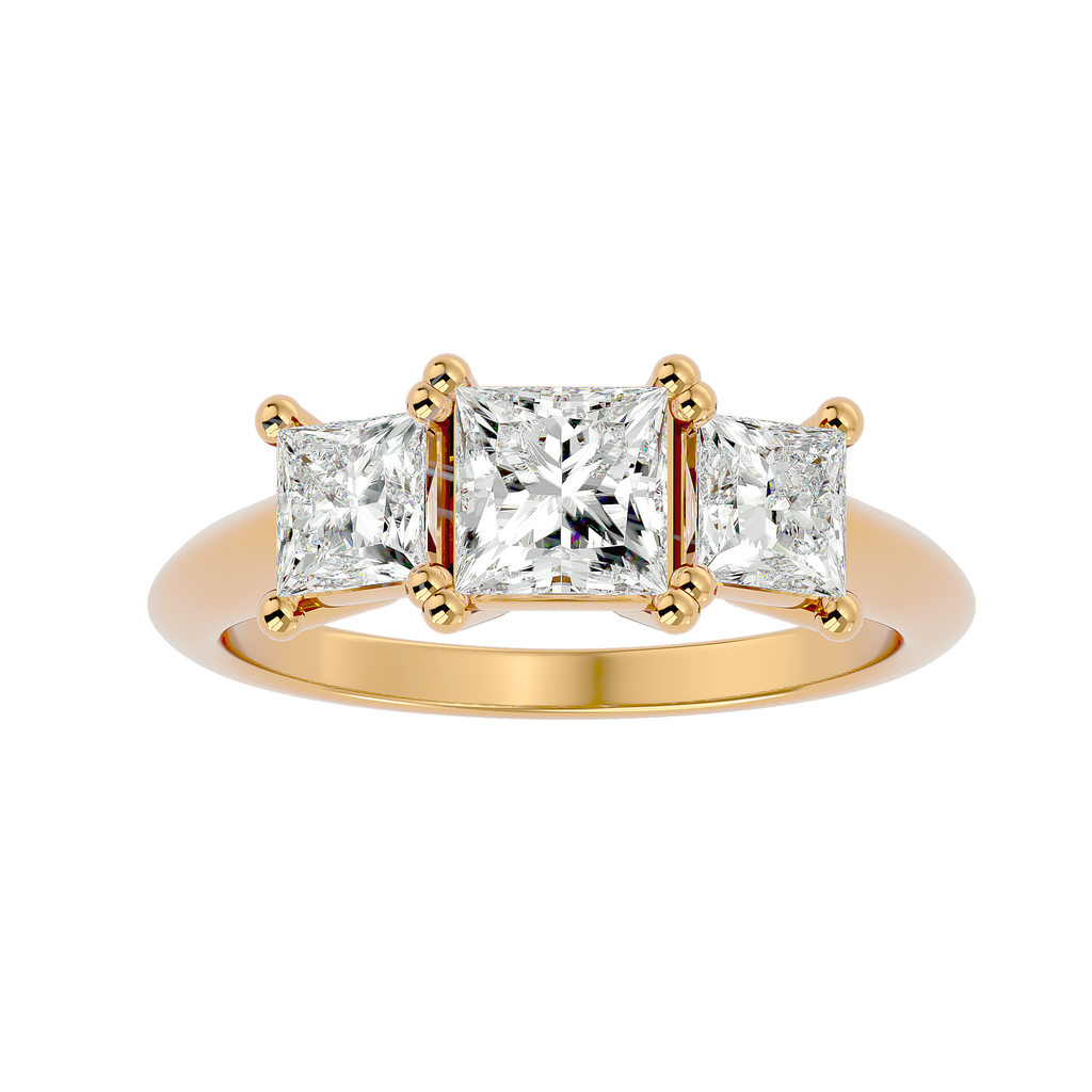 Emmarie Lab Grown Diamond Three-Stone Ring – Sustainable Sparkle