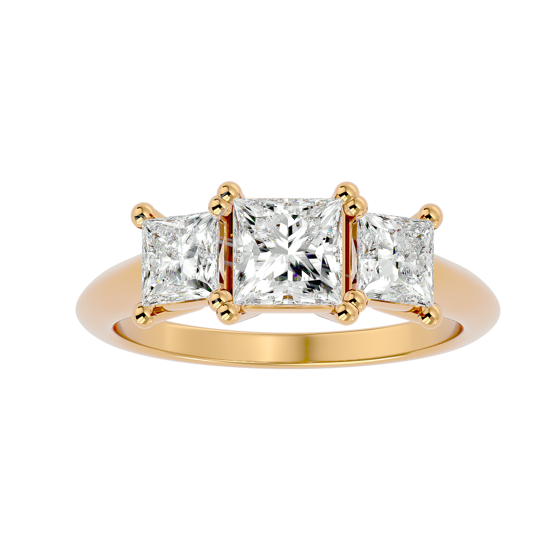 Emmarie Lab Grown Diamond Three-Stone Ring – Sustainable Sparkle