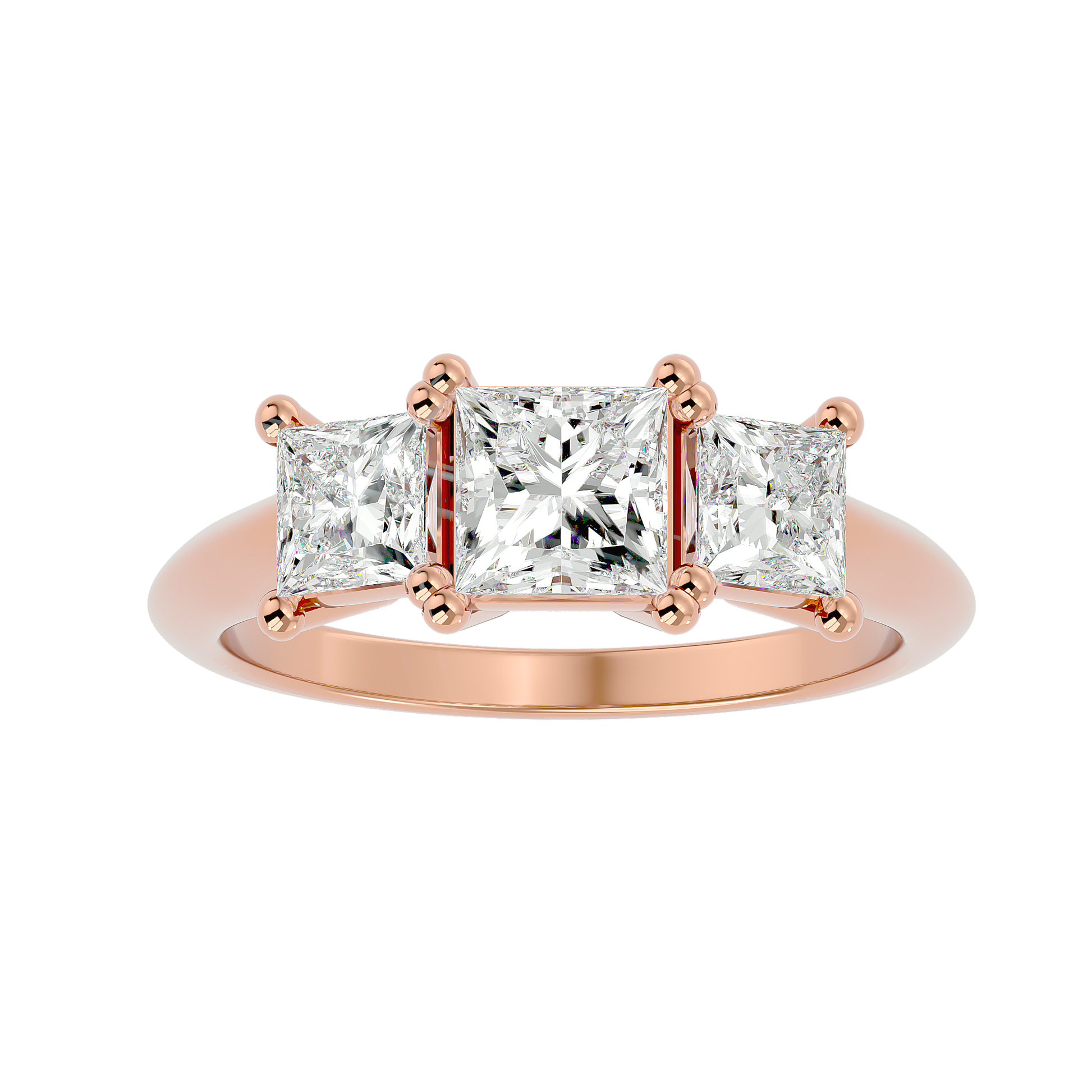 Emmarie Lab Grown Diamond Three-Stone Ring – Sustainable Sparkle