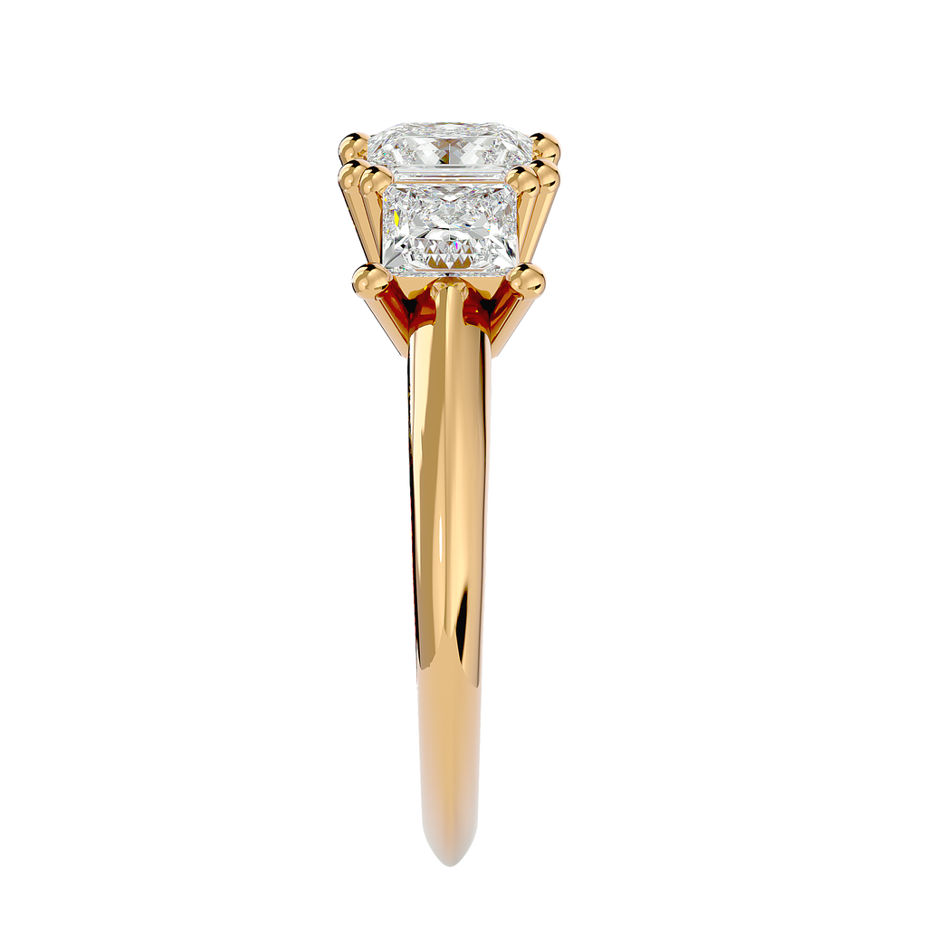 Emmarie Lab Grown Diamond Three-Stone Ring – Sustainable Sparkle