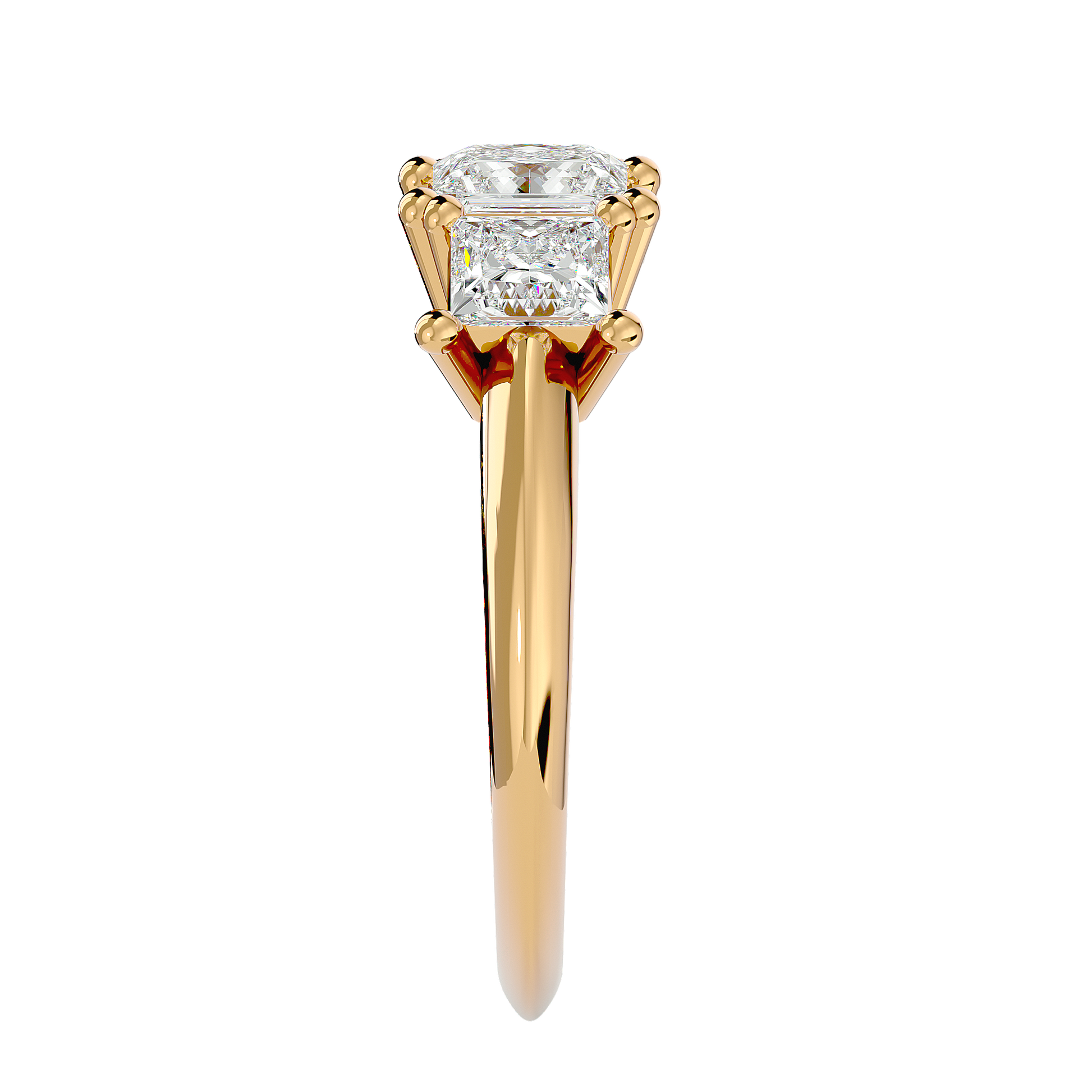Emmarie Lab Grown Diamond Three-Stone Ring – Sustainable Sparkle