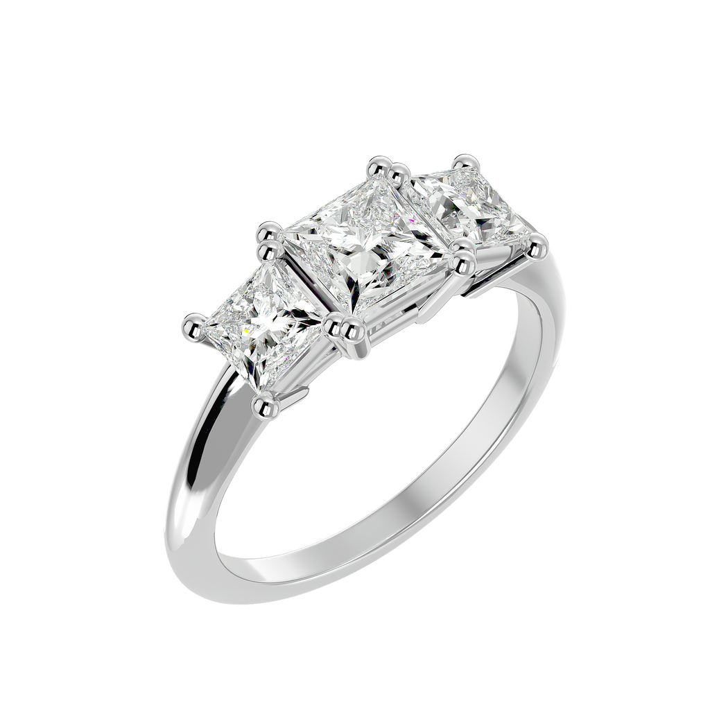 Emmarie Lab Grown Diamond Three-Stone Ring – Sustainable Sparkle