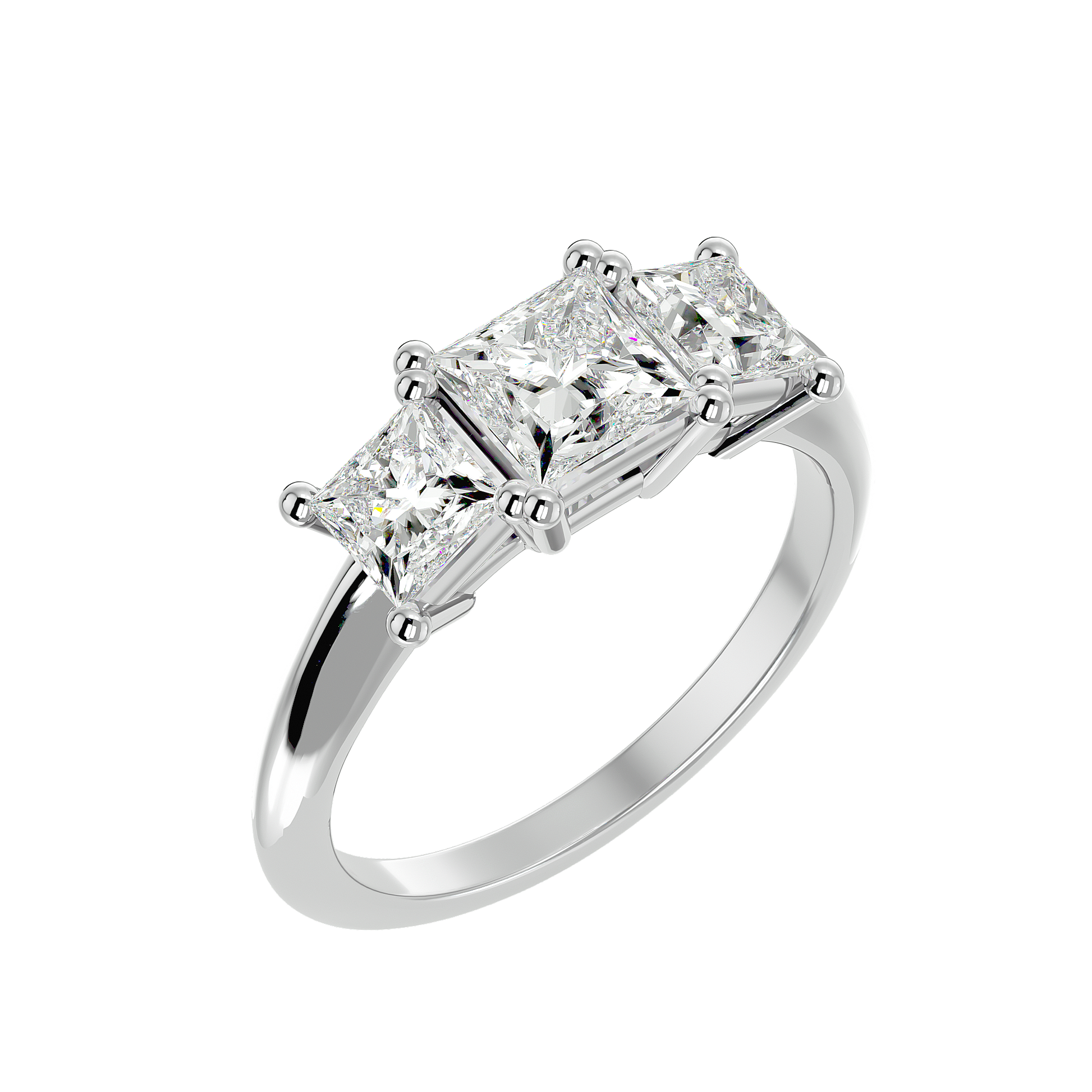 Emmarie Lab Grown Diamond Three-Stone Ring – Sustainable Sparkle