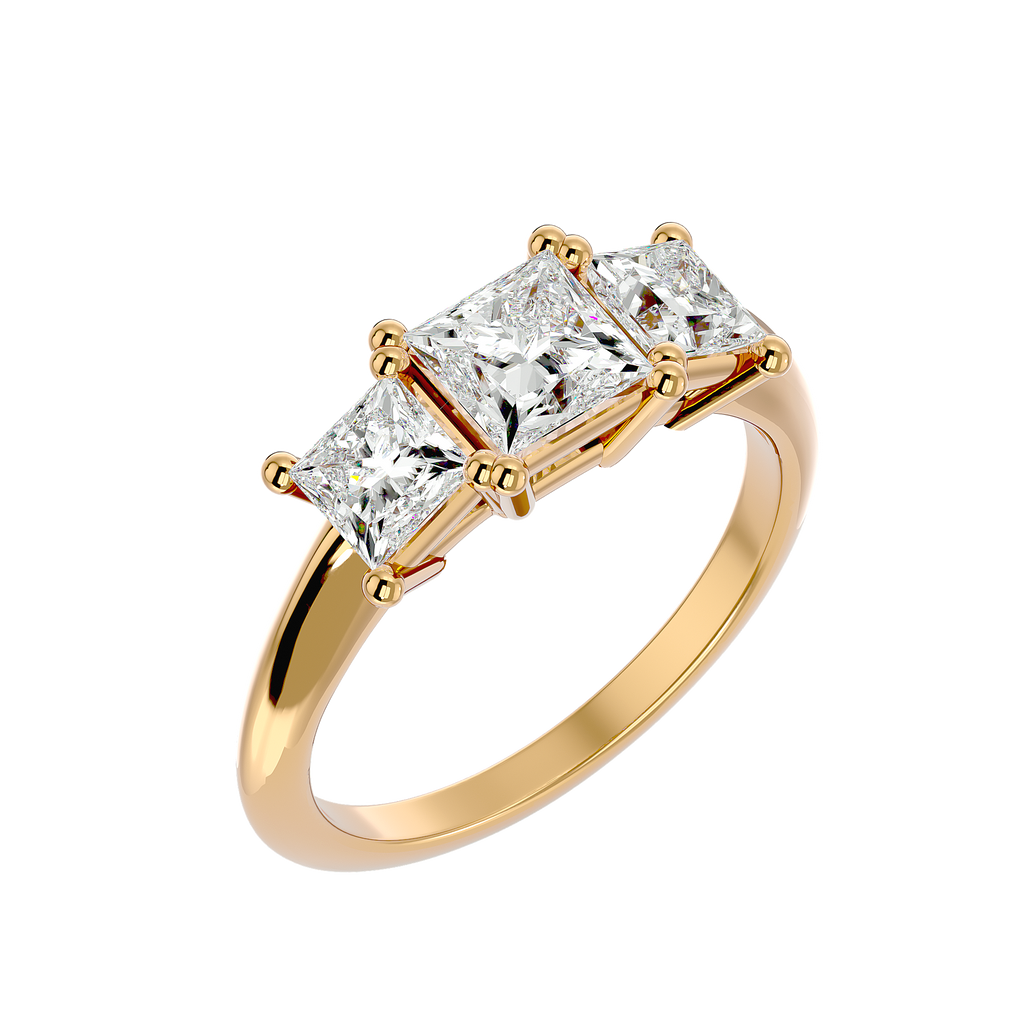 Emmarie Lab Grown Diamond Three-Stone Ring – Sustainable Sparkle