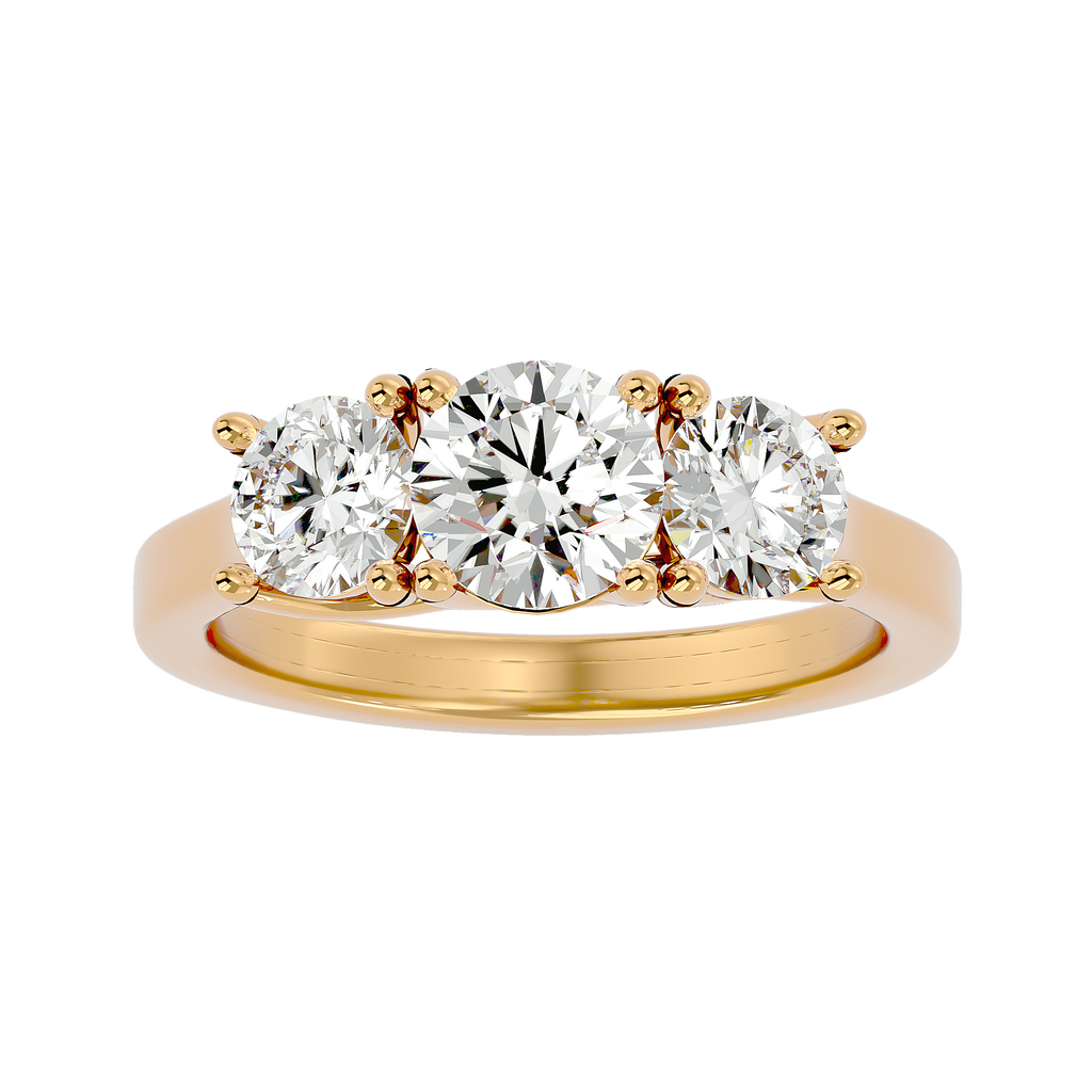 Kailyn Lab Grown Three-Stone Diamond Ring – Timeless Ethical Beauty