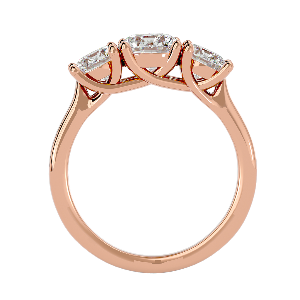 Kailyn Lab Grown Three-Stone Diamond Ring – Timeless Ethical Beauty
