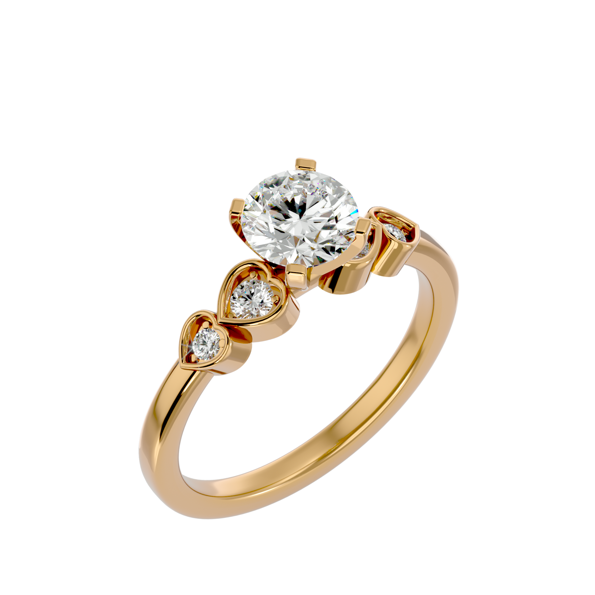 Hazel Diamond Solitaire Ring