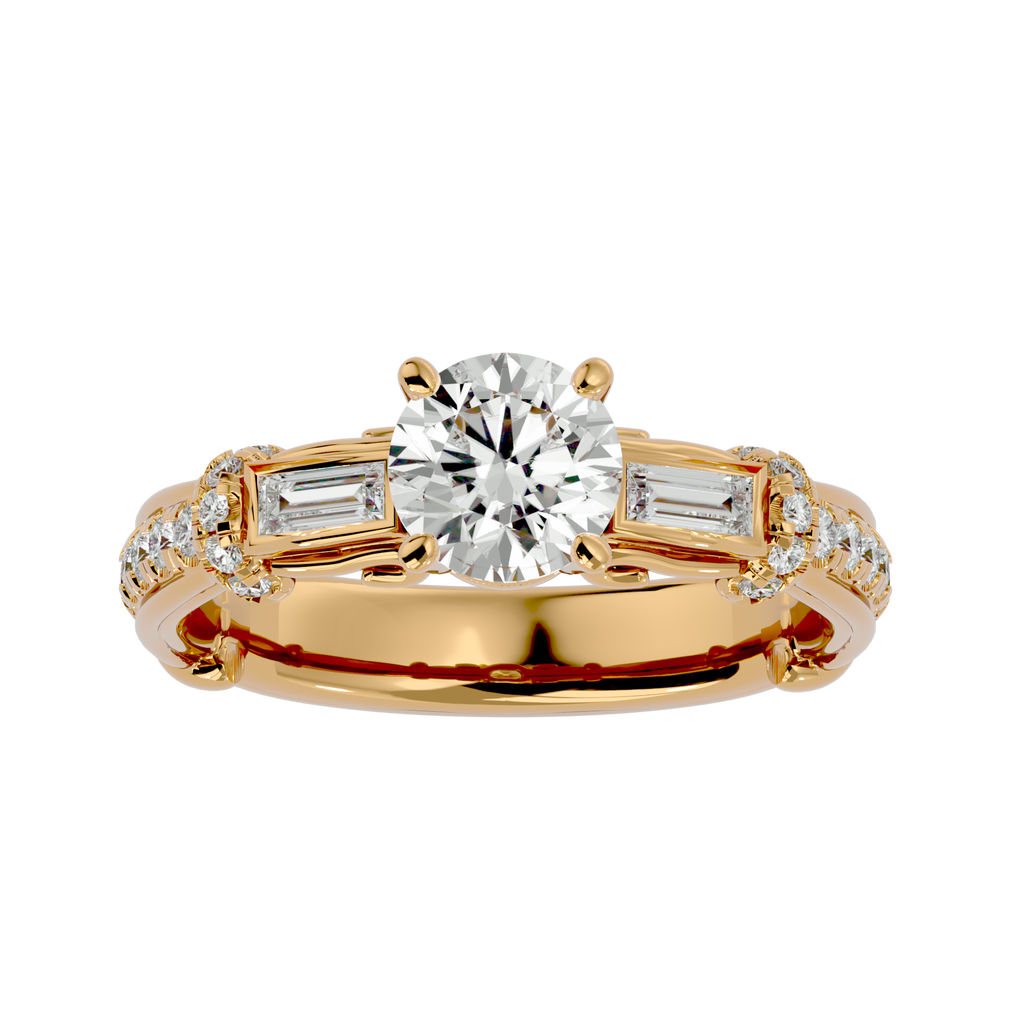 Aurora Diamond Solitaire Ring