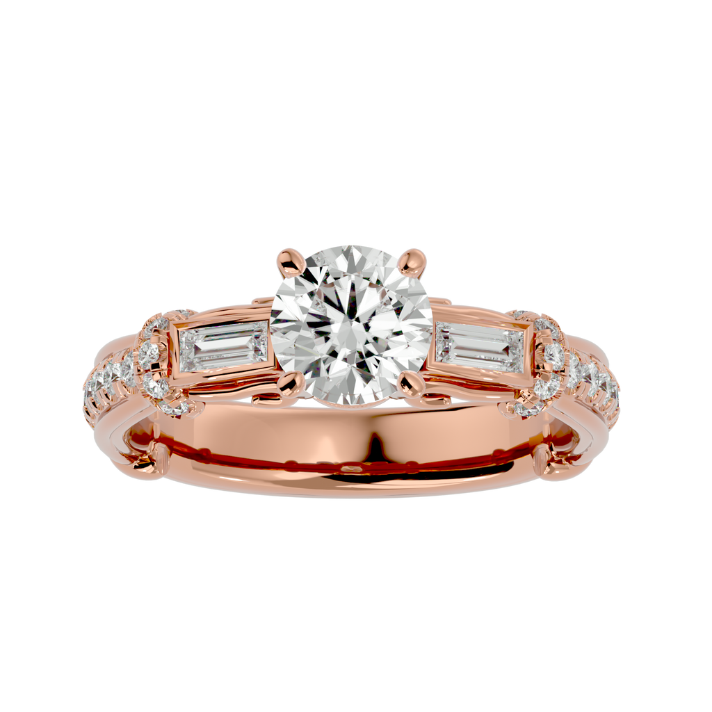 Aurora Diamond Solitaire Ring